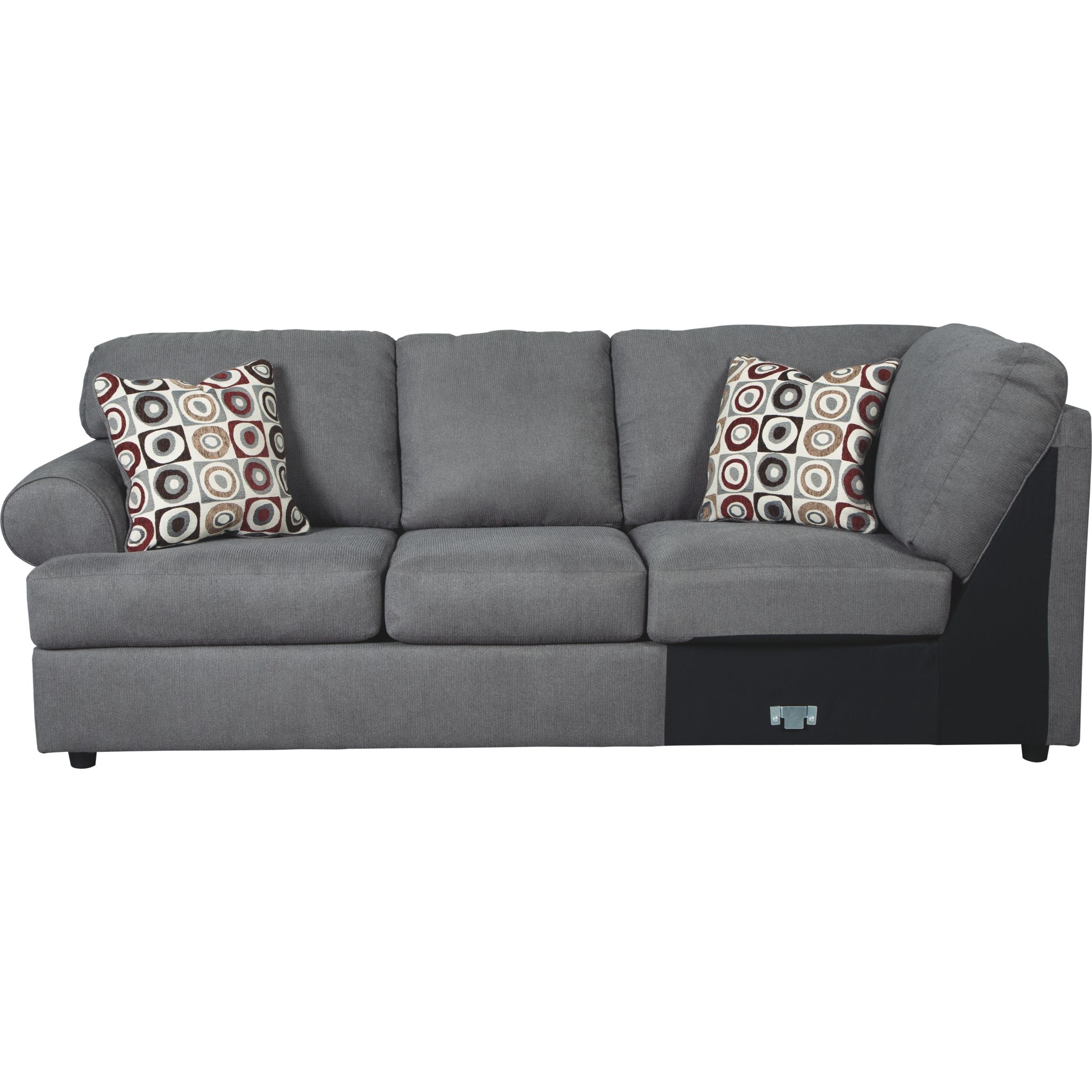 Jayceon steel chaise sectional top by ashley furniture
