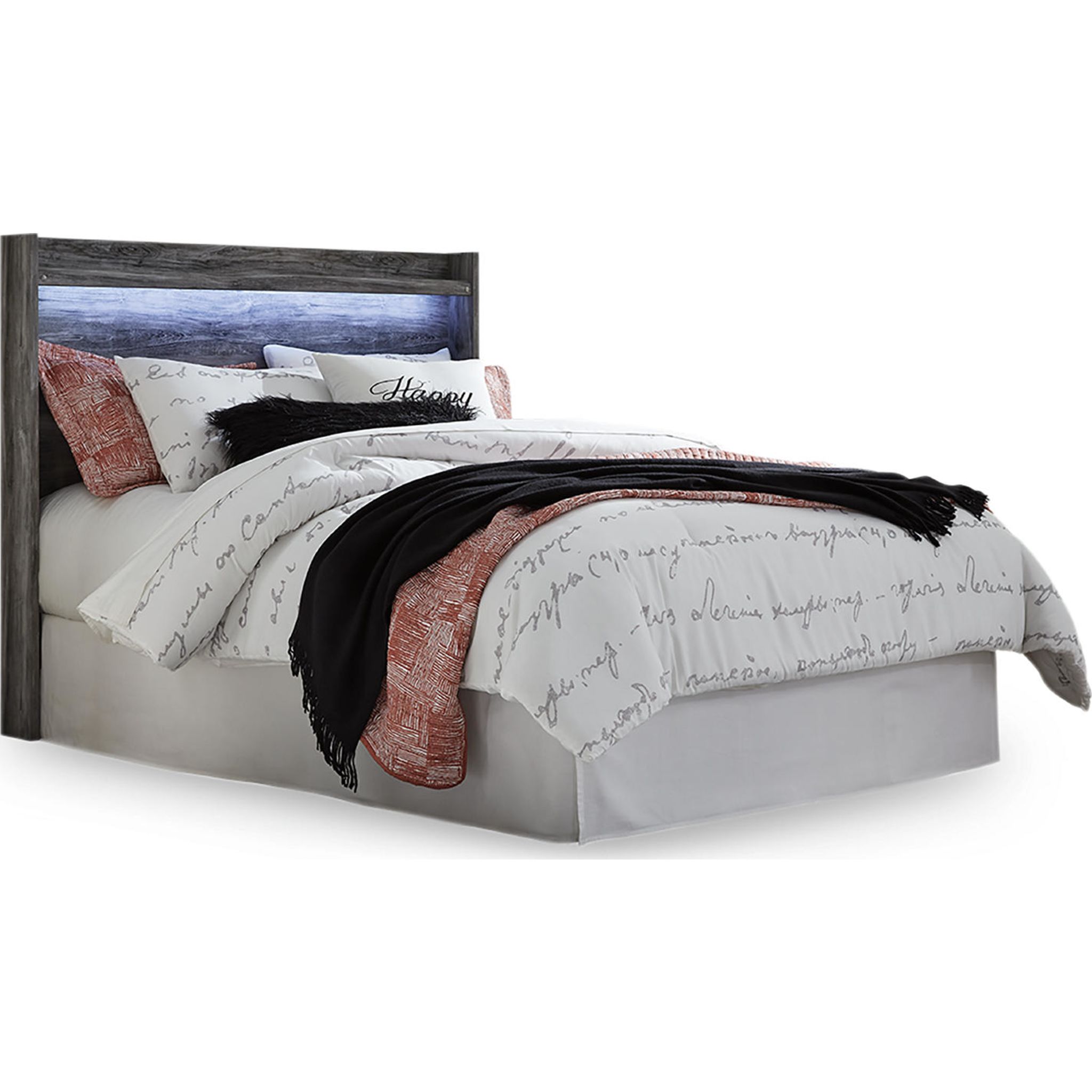 Ashley baystorm gray queen deals platform storage bed