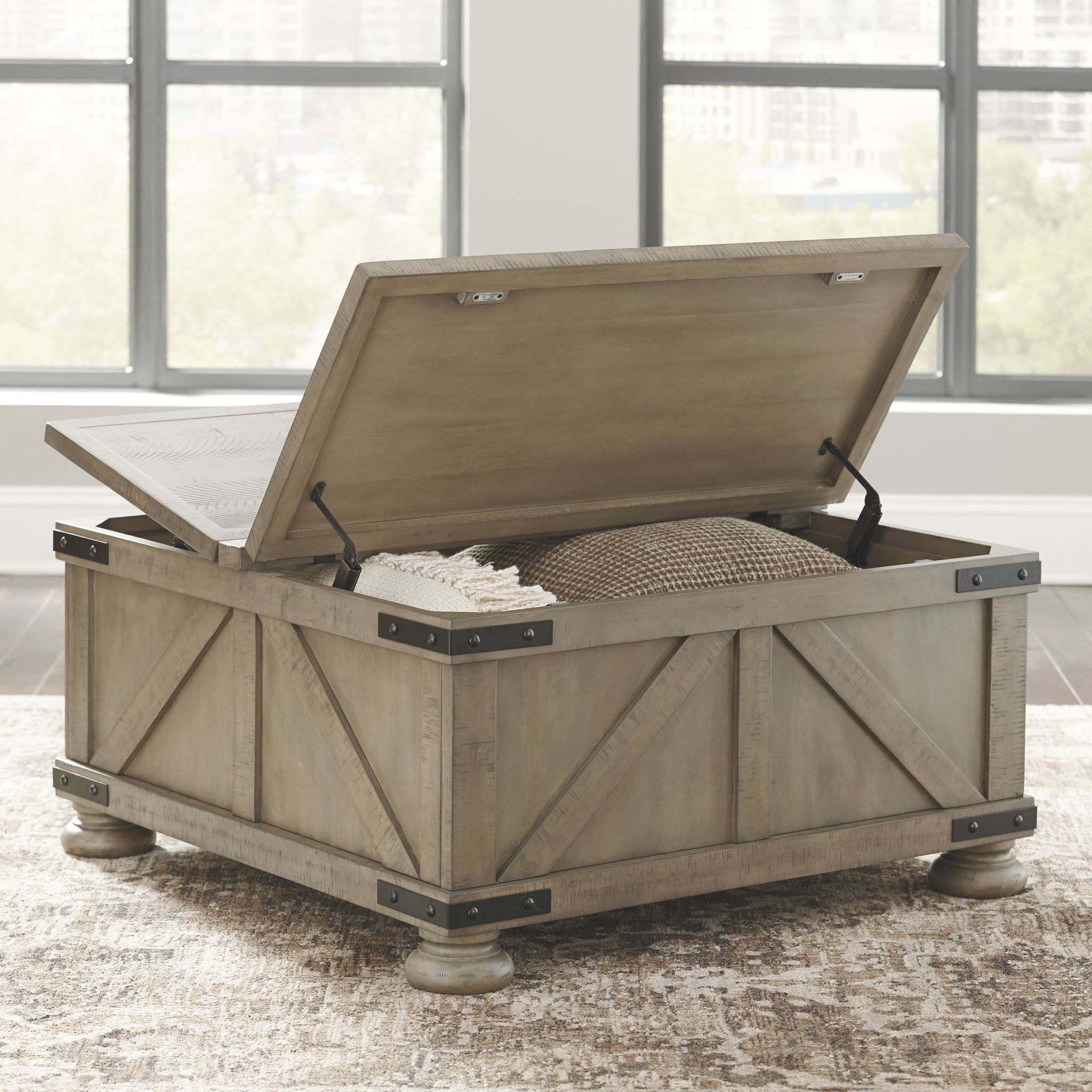 Aldwin Coffee Table with Storage - Gallery Image 2
