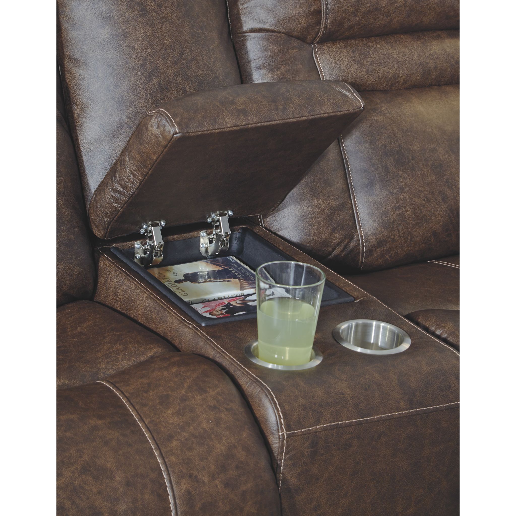 Wurstrow Power Reclining Loveseat with Adjustable Headrest - Gallery Image 5