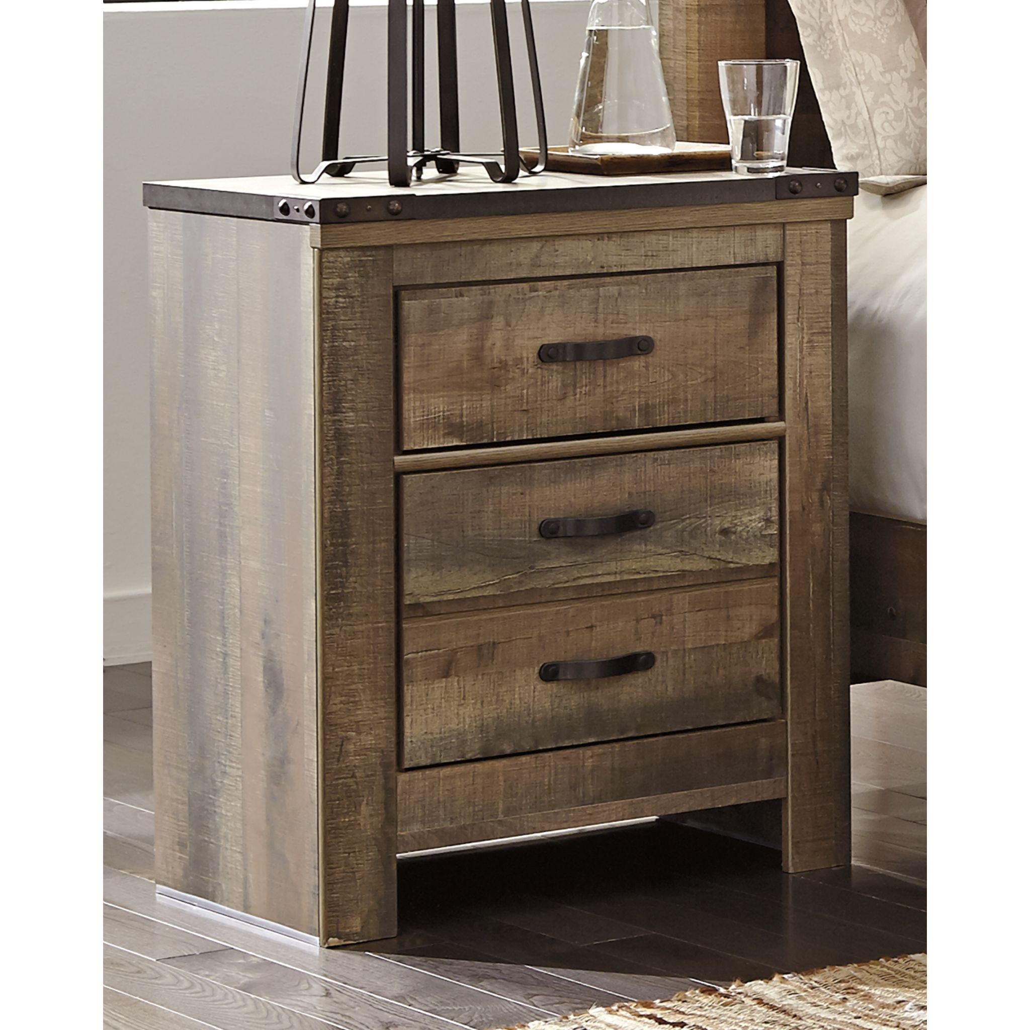 Trinell Two Drawer Nightstand - Gallery Image 1