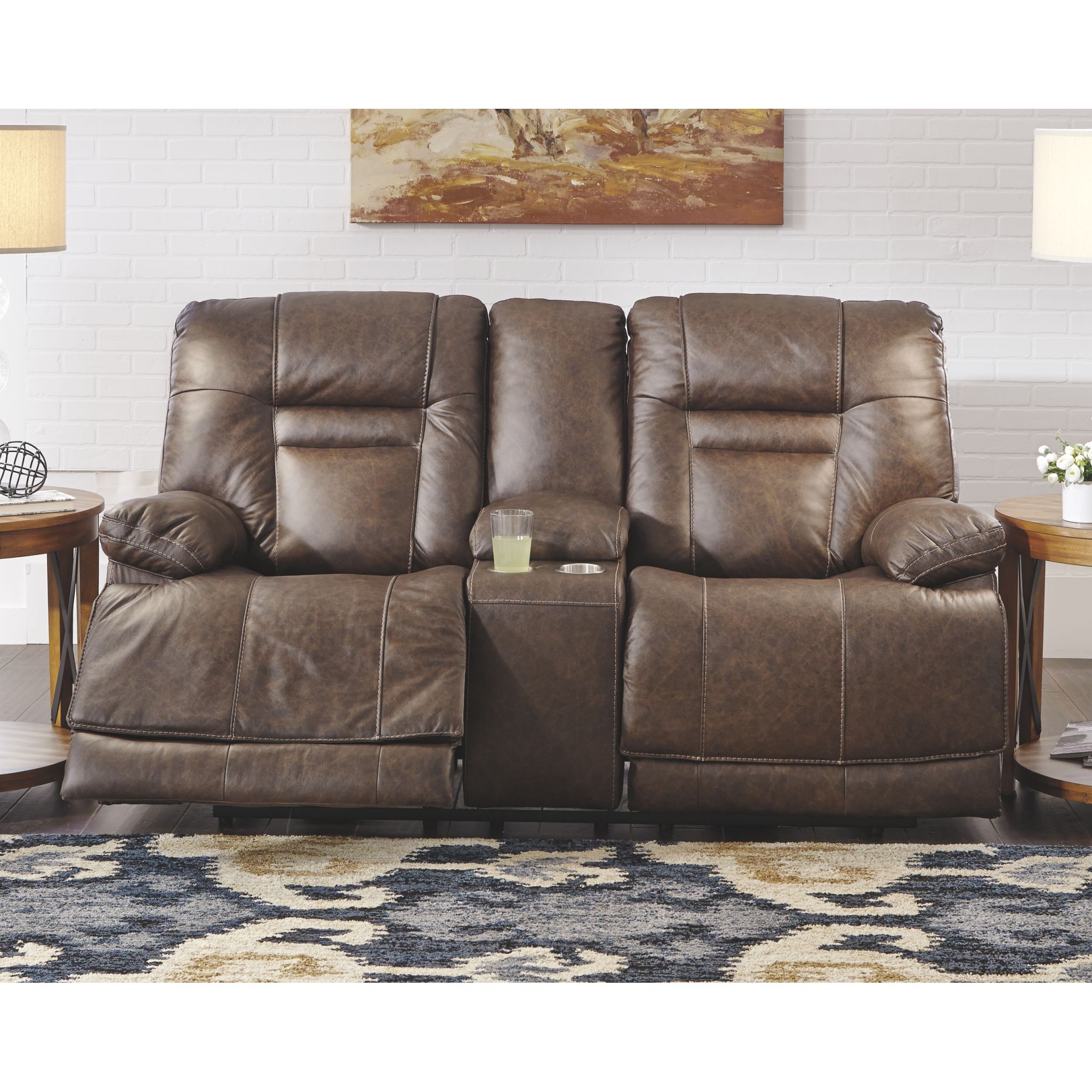 Wurstrow Power Reclining Loveseat with Adjustable Headrest - Gallery Image 1