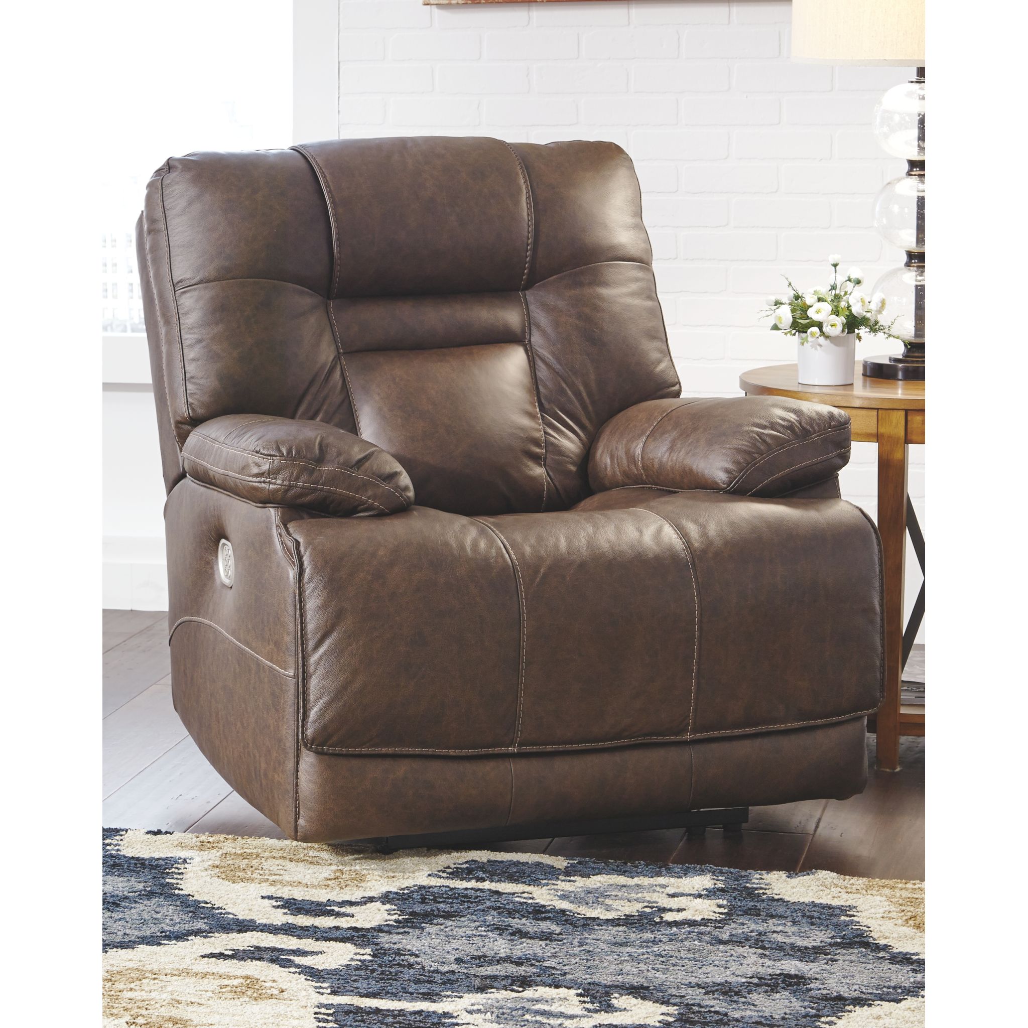 Wurstrow Power Recliner with Adjustable Headrest - Umber - Gallery Image 1