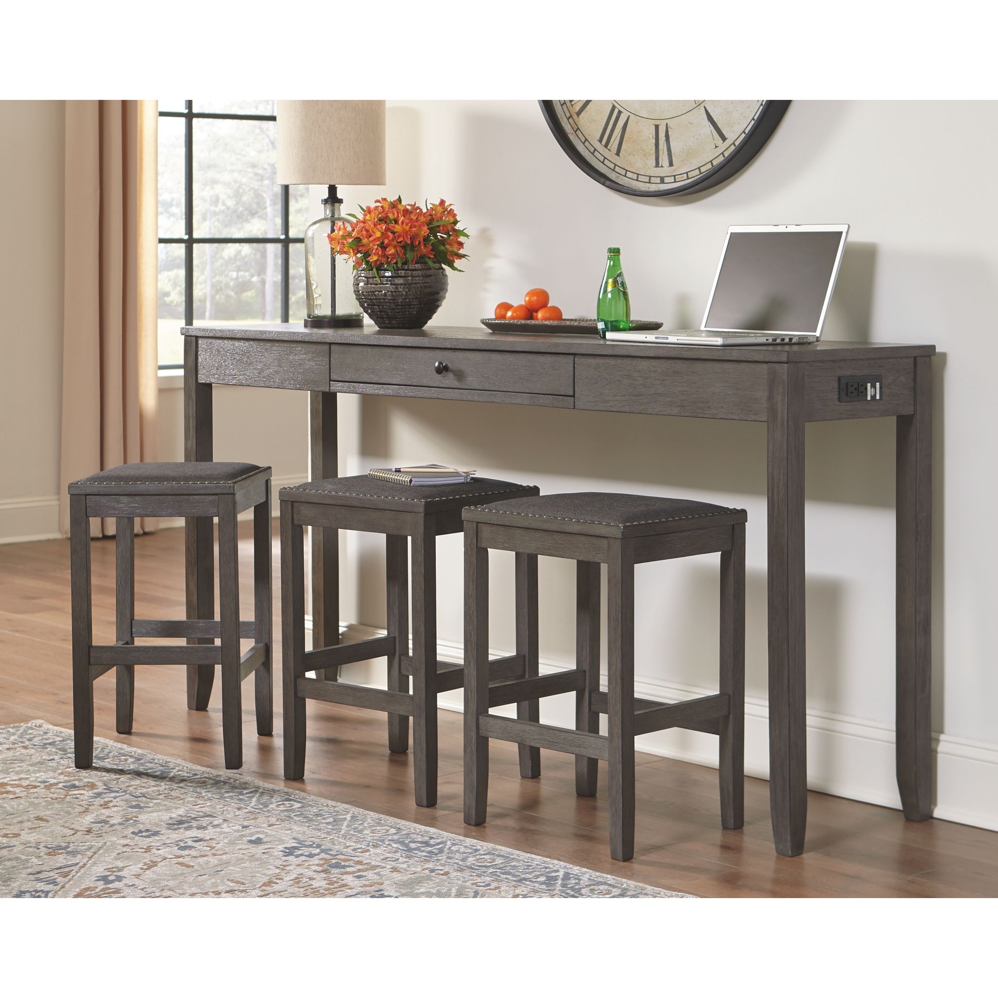 Caitbrook Counter Dining Set - Gray/4 - Piece - Gallery Image 2