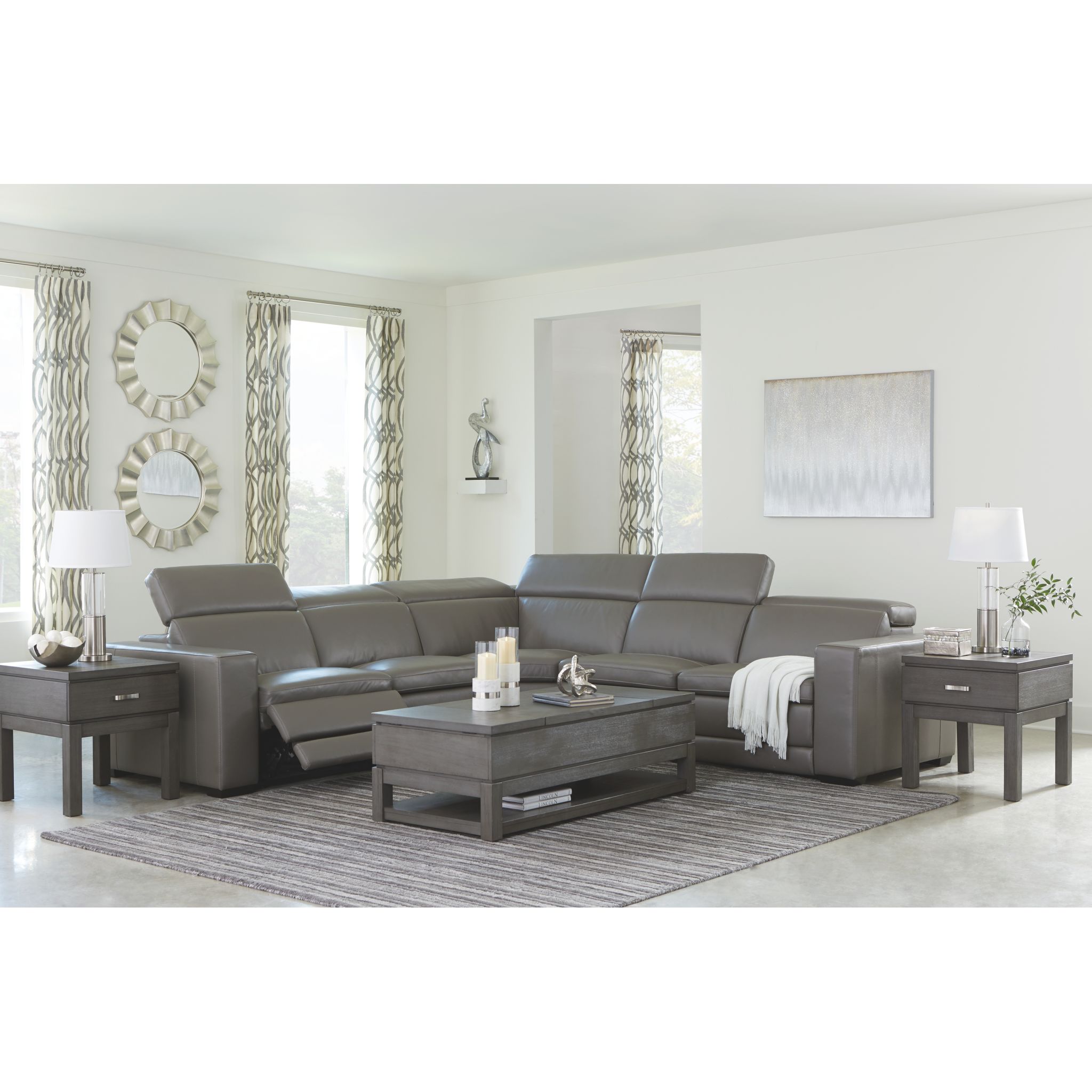Texline 6 Piece Power Reclining Sectional - Gallery Image 2