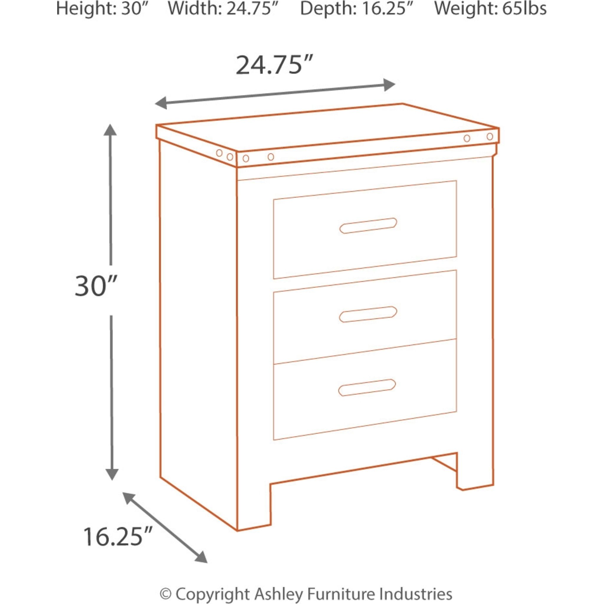 Trinell Two Drawer Nightstand - Gallery Image 5