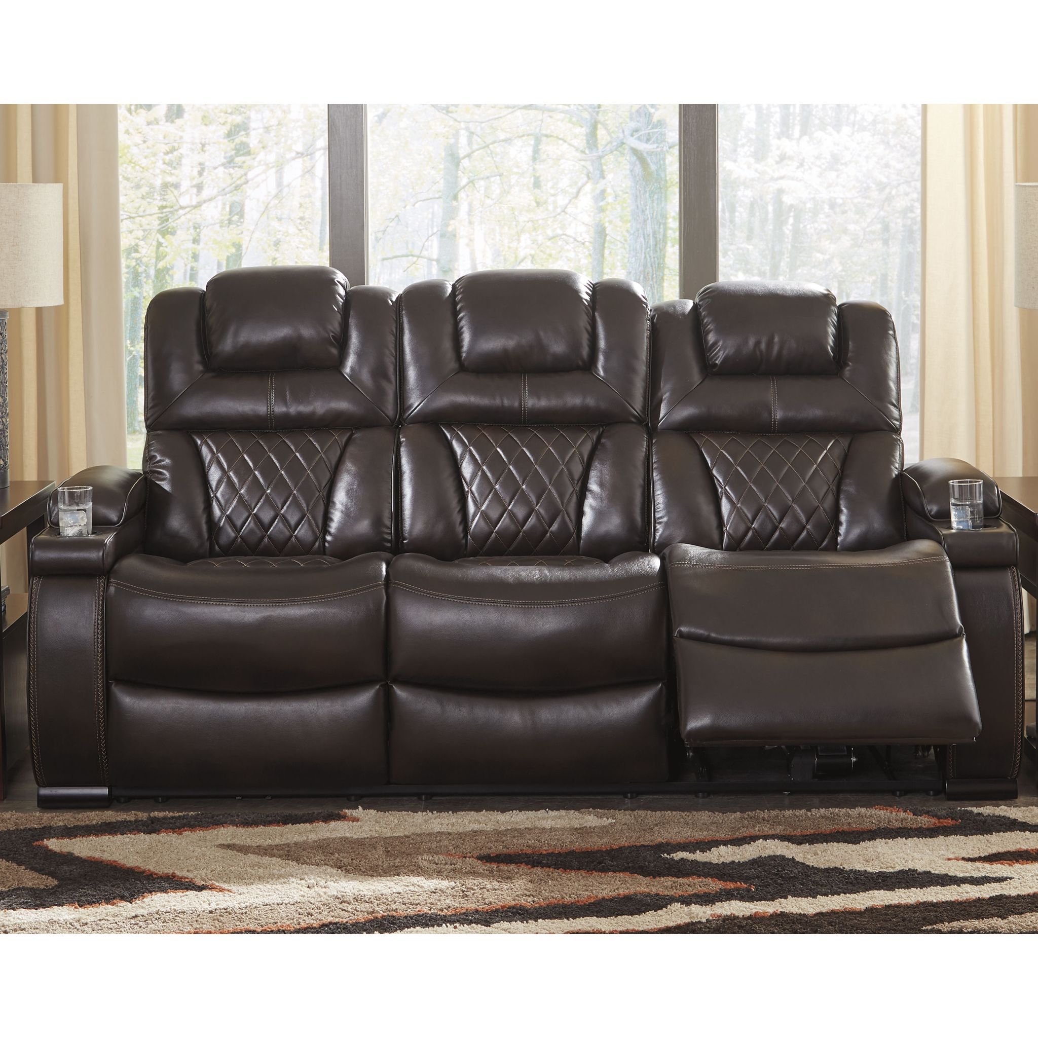 Warnerton Power Reclining Sofa with Adjustable Headrest - Gallery Image 2