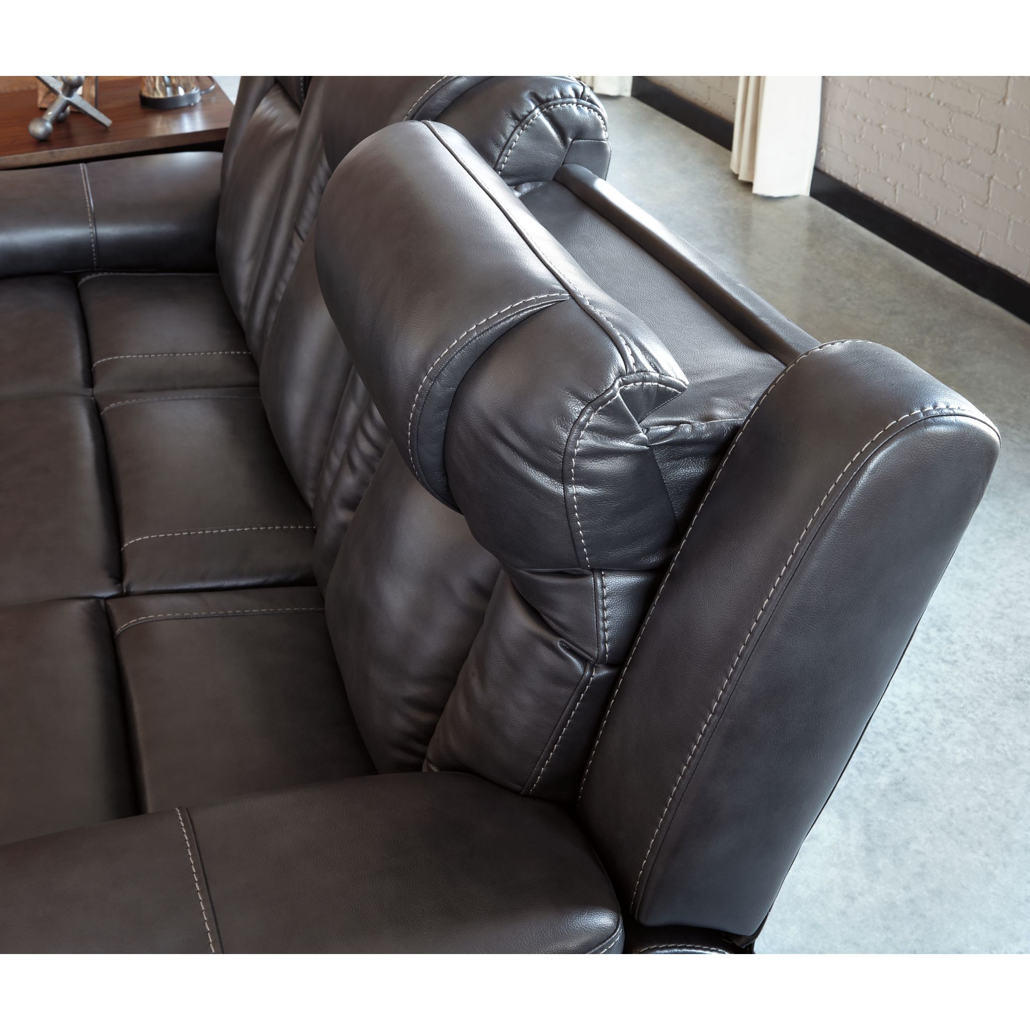 Garristown- EXCLUSIVE Power Reclining Sofa with Adjustable Headrest - Gallery Image 4