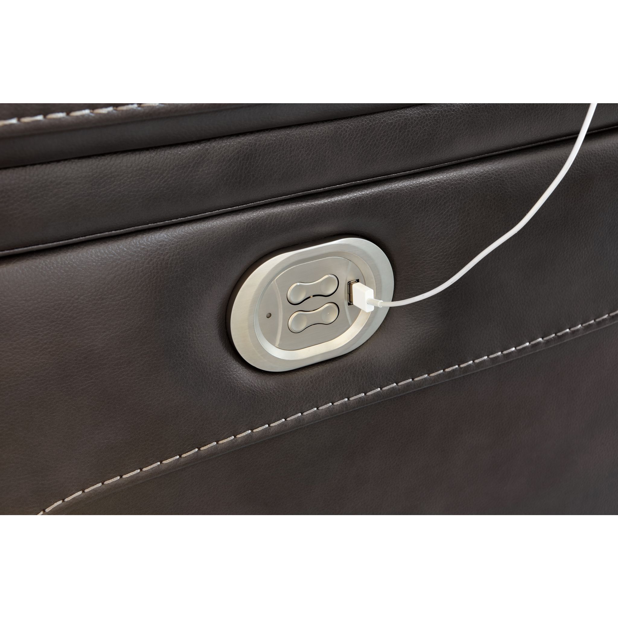 Garristown- EXCLUSIVE Power Reclining Sofa with Adjustable Headrest - Gallery Image 6