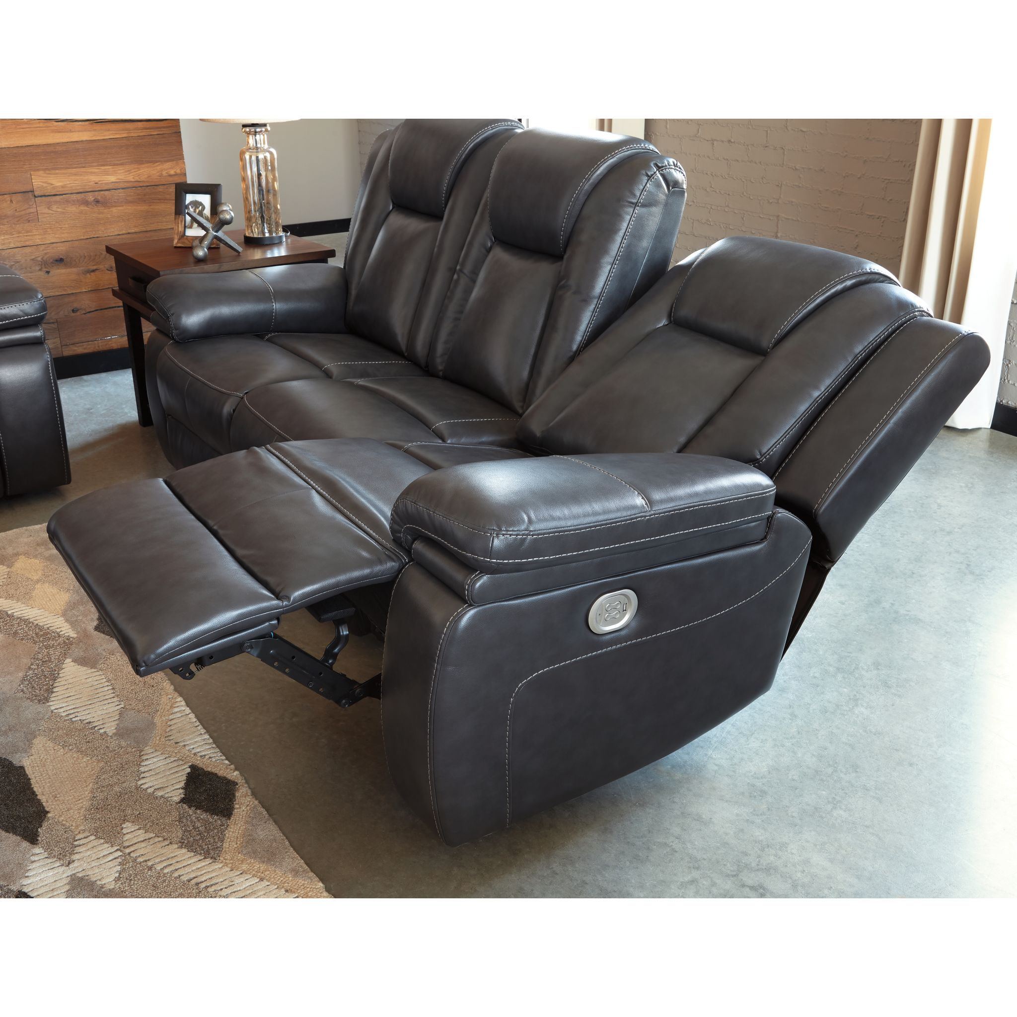 Garristown- EXCLUSIVE Power Reclining Sofa with Adjustable Headrest - Gallery Image 3