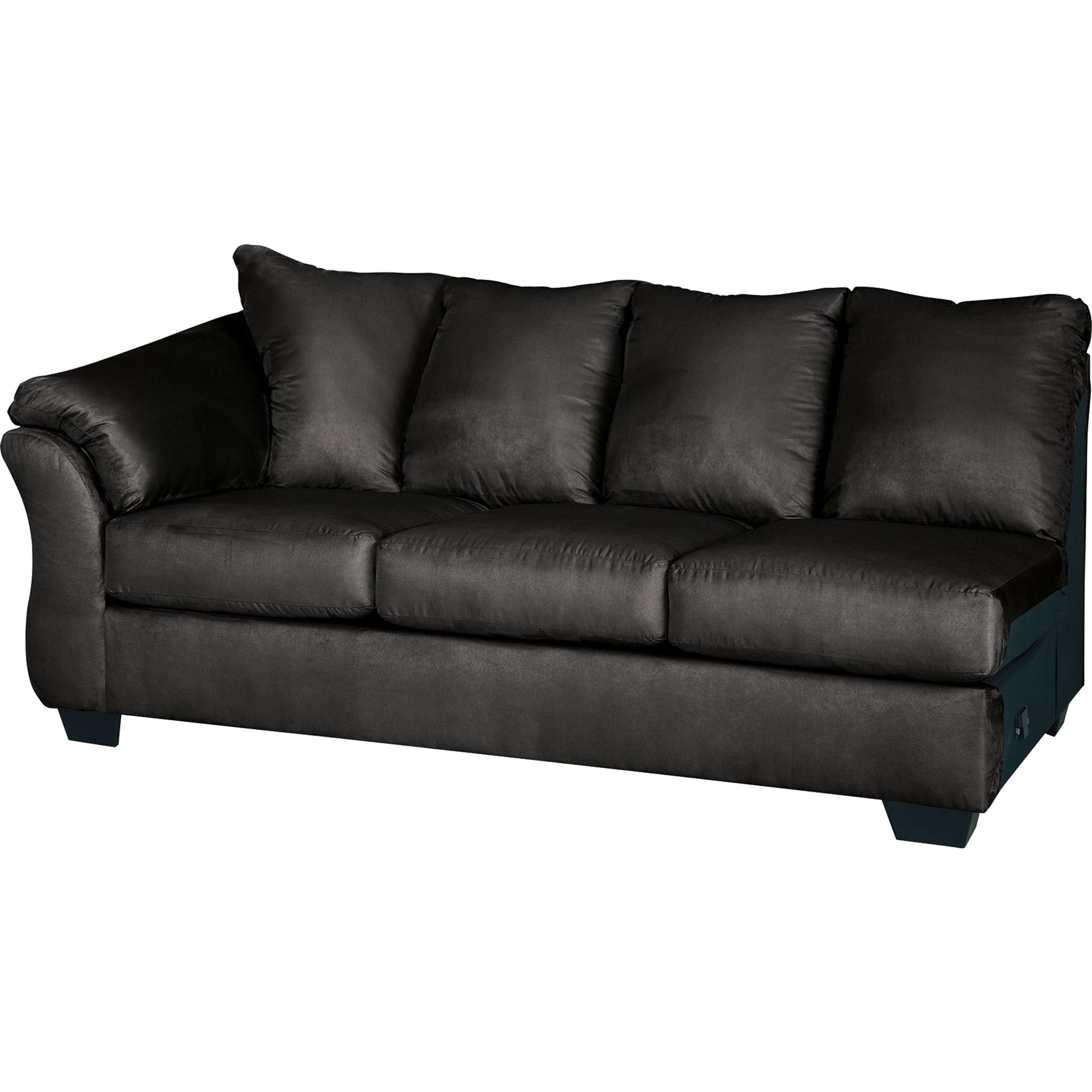 Darcy 2 Piece Sectional Black Right Facing Darcy 2 Piece Sectional Dufresne Furniture and Appliances
