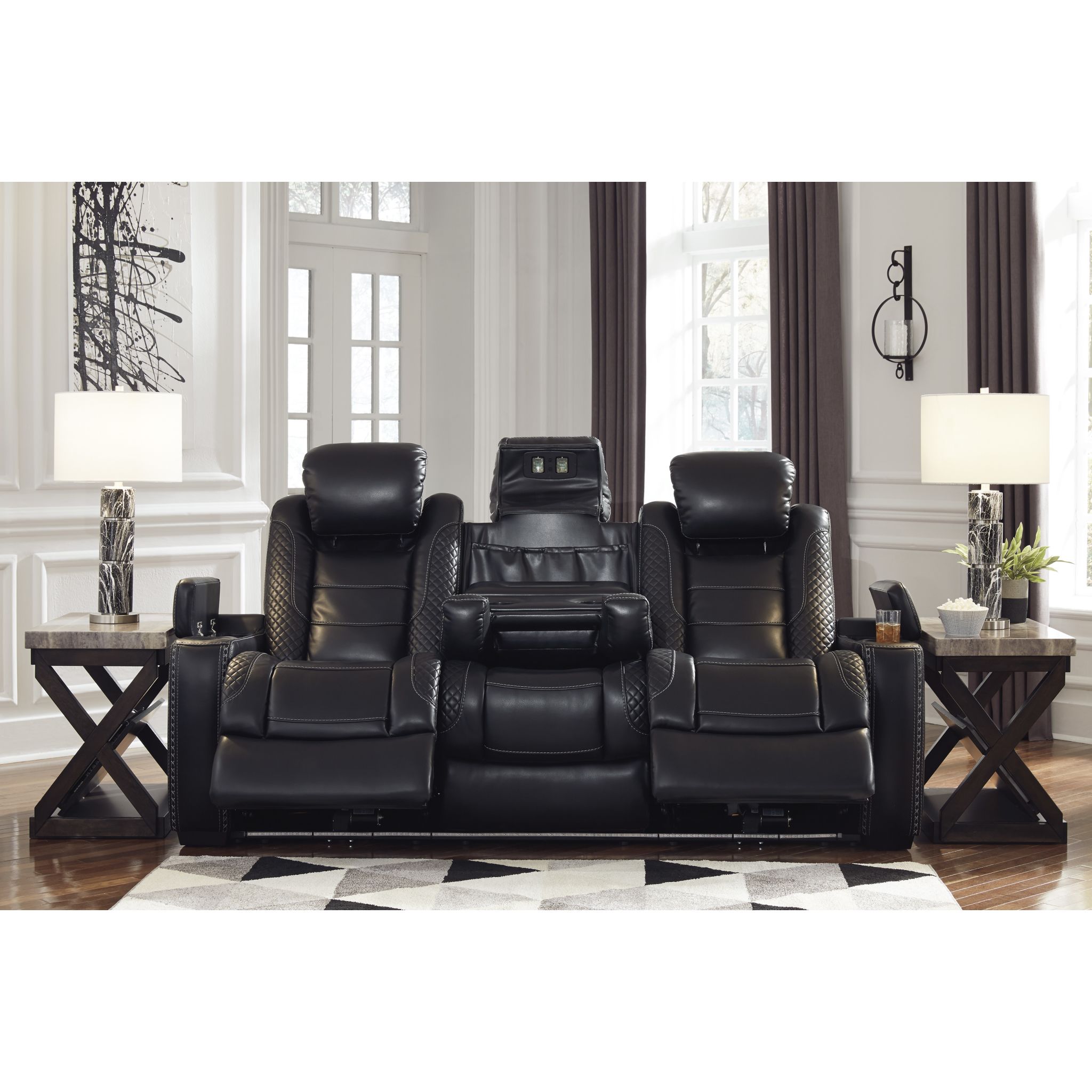 Party Time Power Reclining Sofa with Adjustable Headrest - Gallery Image 4