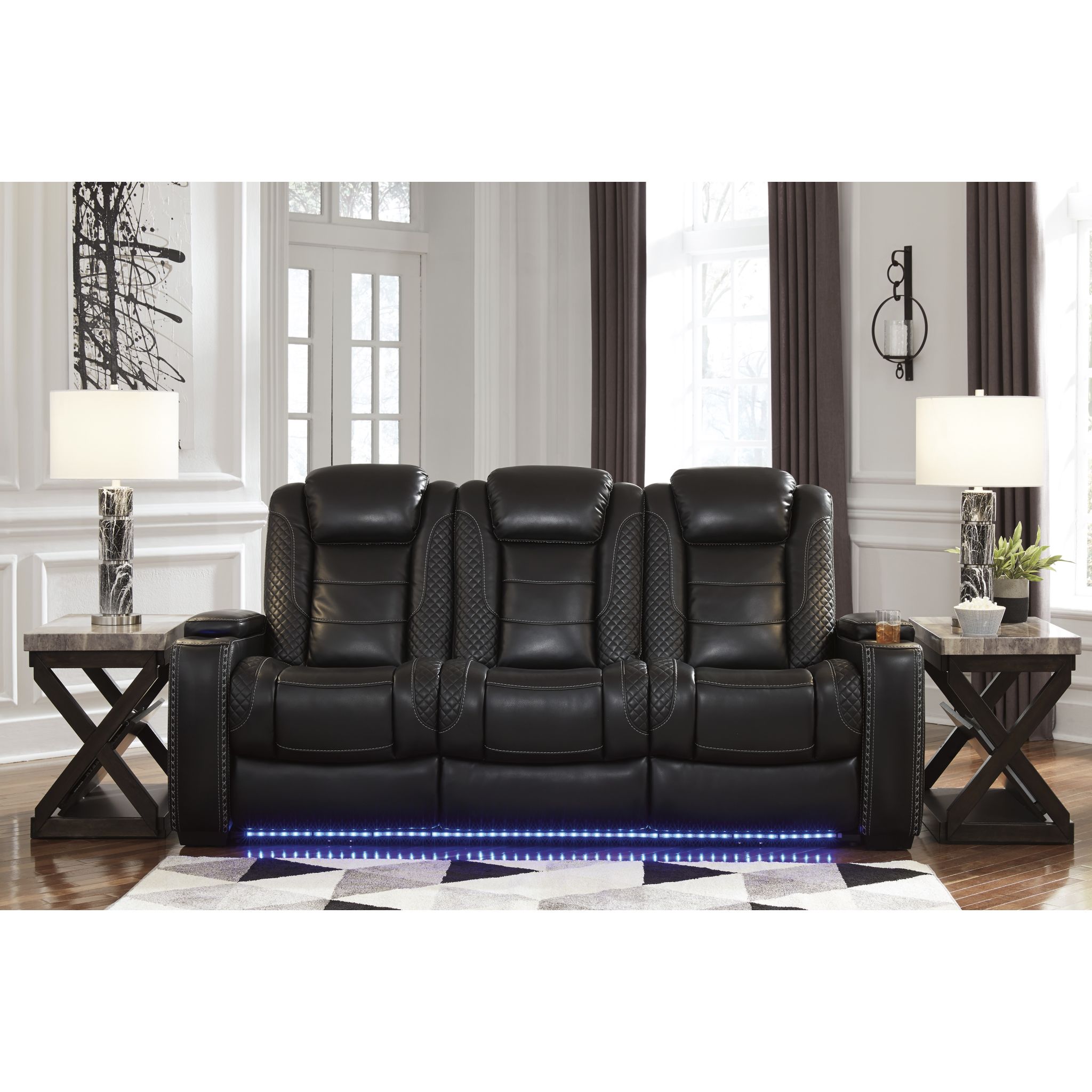 Party Time Power Reclining Sofa with Adjustable Headrest - Gallery Image 3
