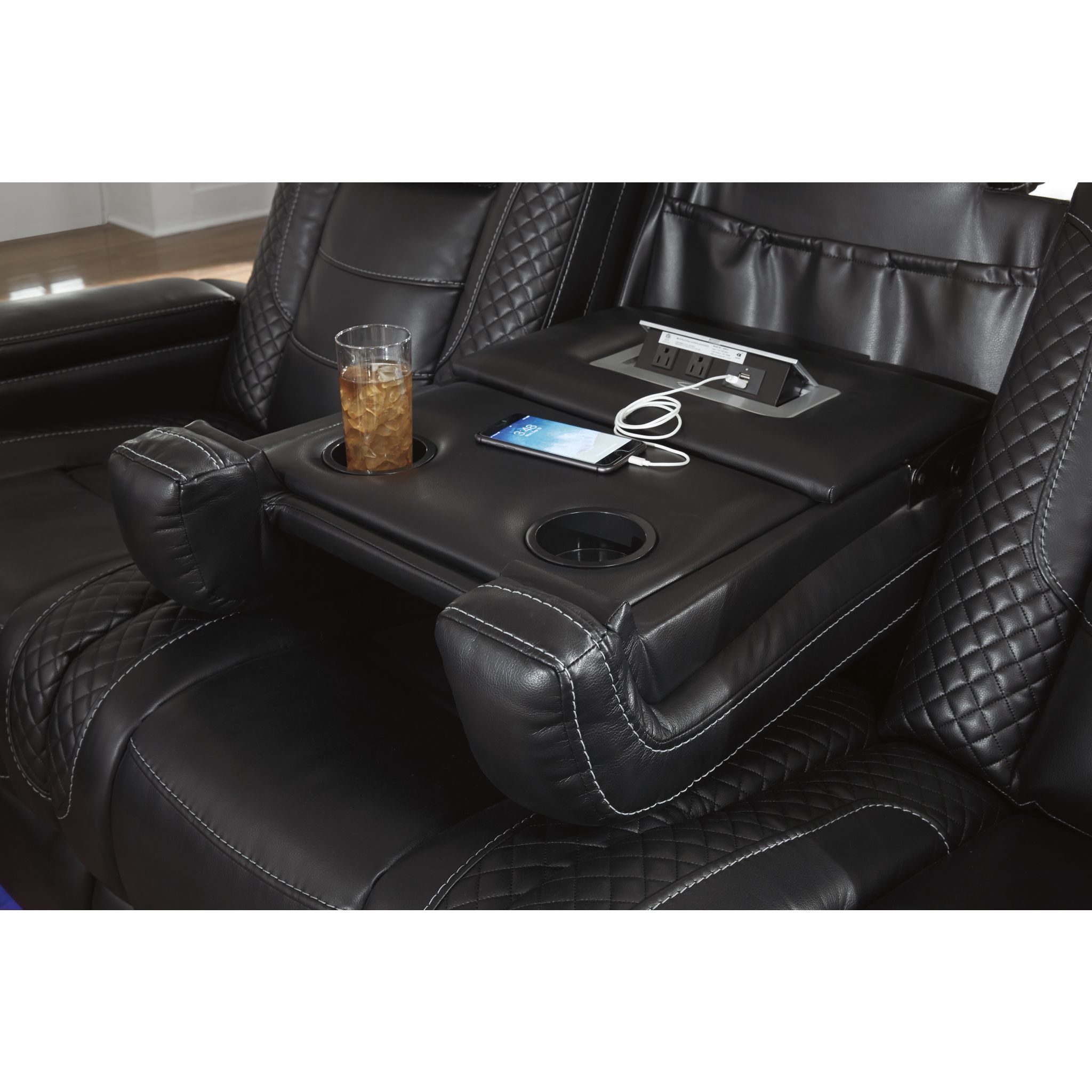 Party Time Power Reclining Sofa with Adjustable Headrest - Gallery Image 6