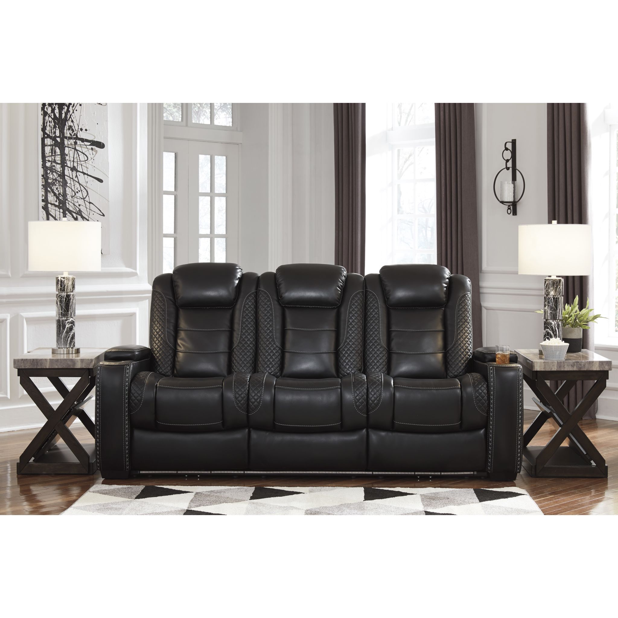 Party Time Power Reclining Sofa with Adjustable Headrest - Gallery Image 2