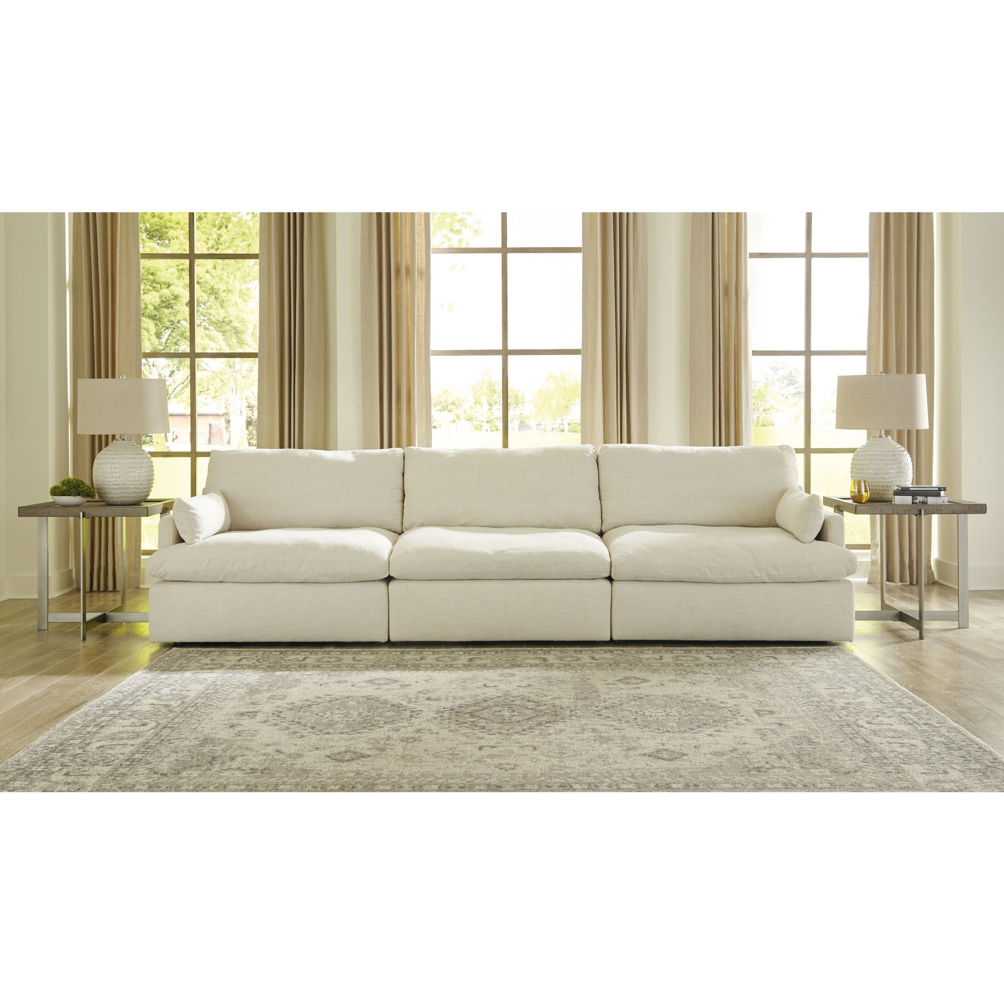 Tanavi-Exclusive 3 Piece Modular Sectional - Linen - Gallery Image 8