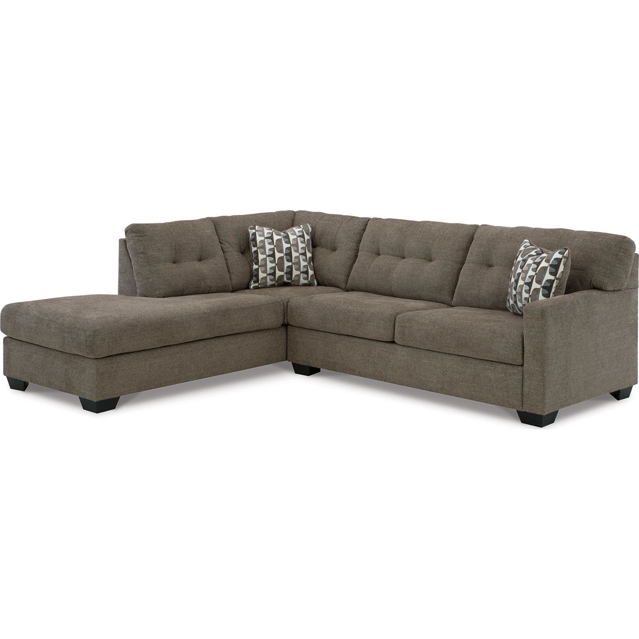 Mahoney 2 Piece Sectional with Chaise - Pebble/Right Facing - Gallery Image 9