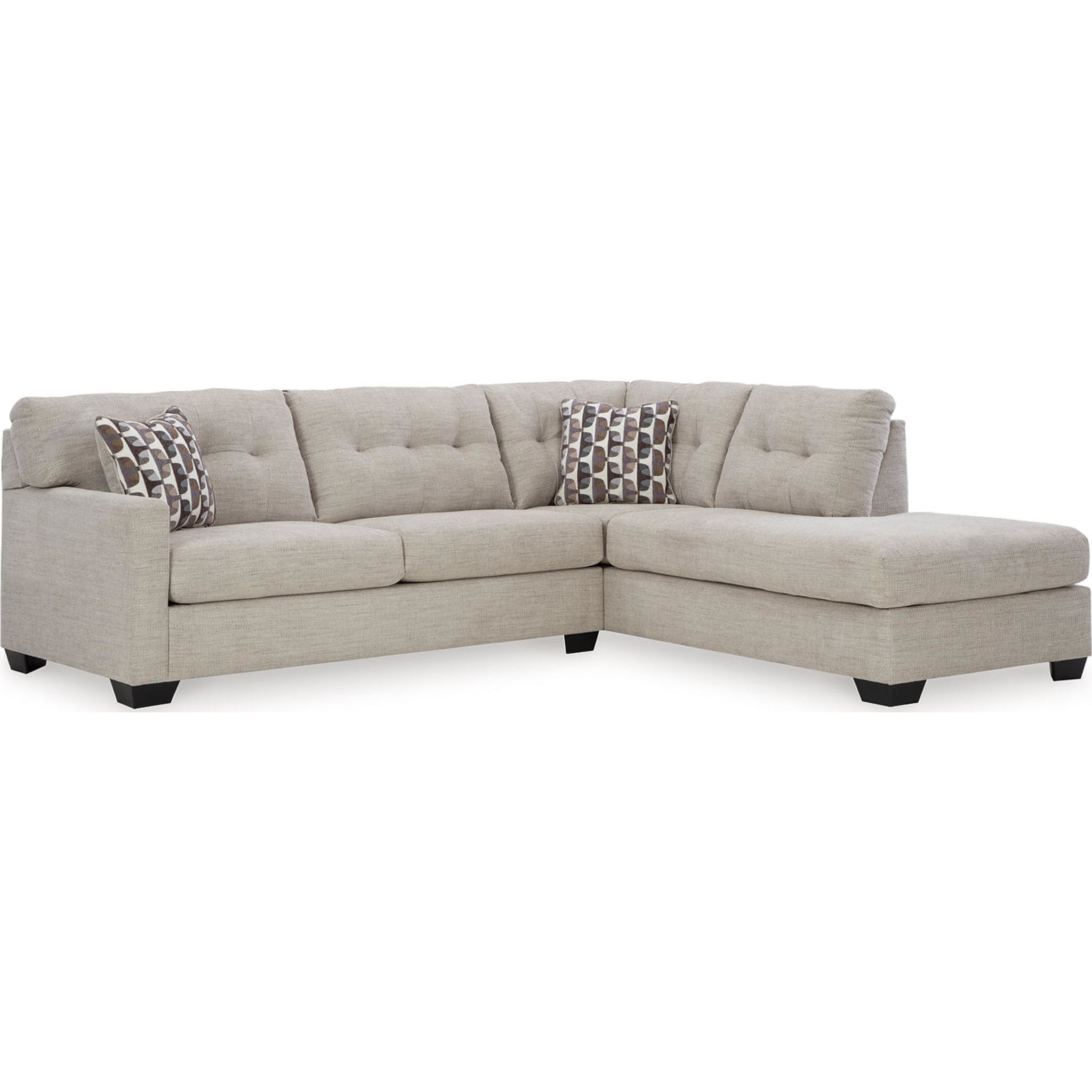 Mahoney 2 Piece Sectional with Chaise - Pebble/Right Facing - Gallery Image 19