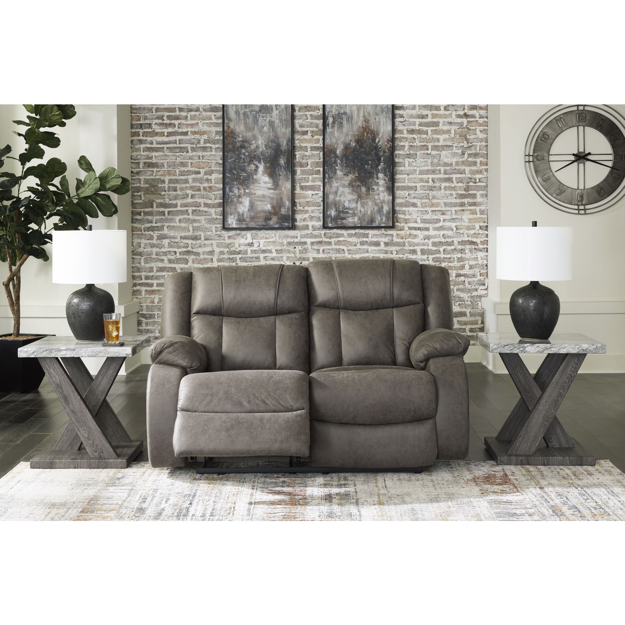 First Base Reclining Loveseat - Gallery Image 3