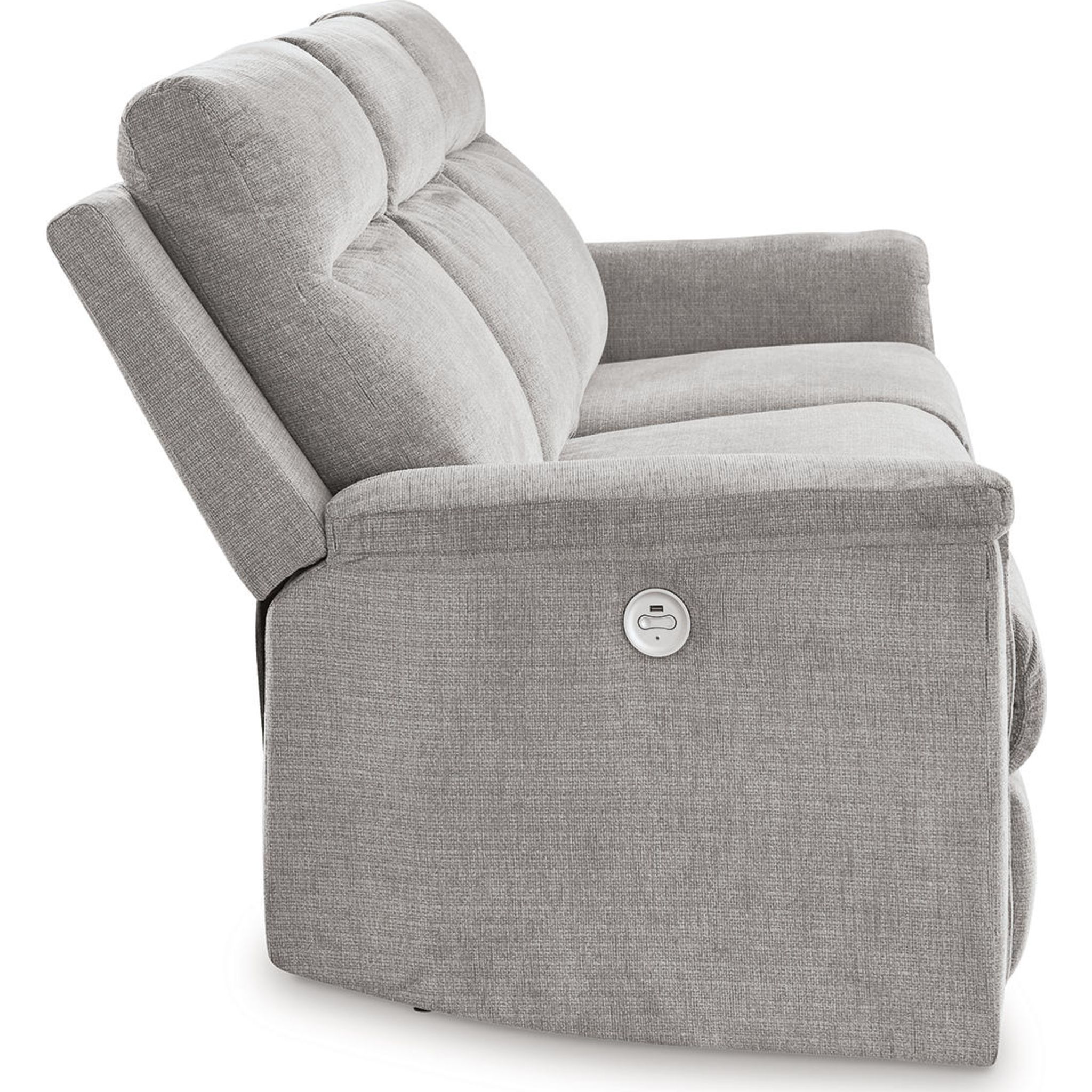 Barnsana Reclining Sofa with Power - Gravel - Gallery Image 5