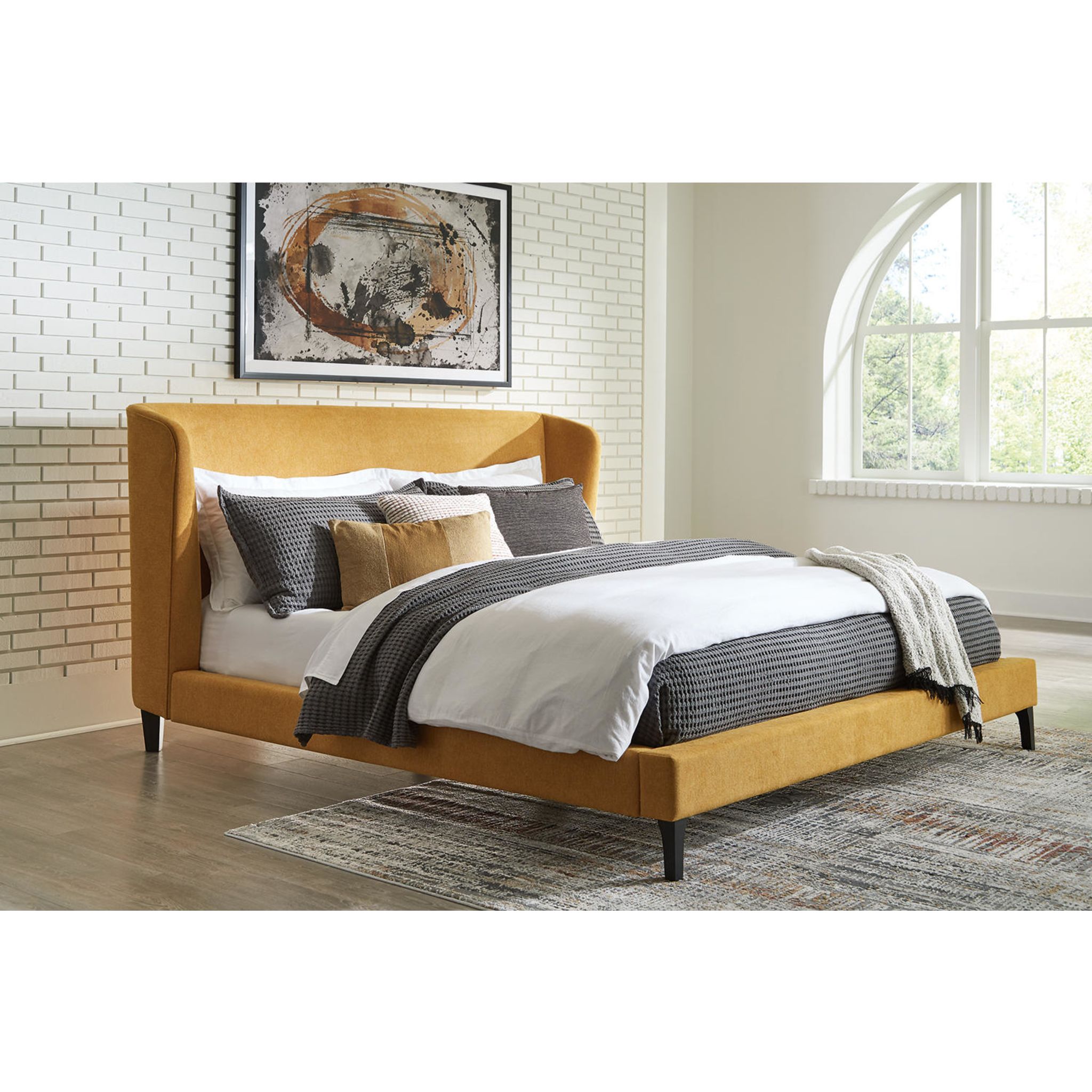 Maloken-Exclusive Upholstered Bed - King - Gallery Image 1