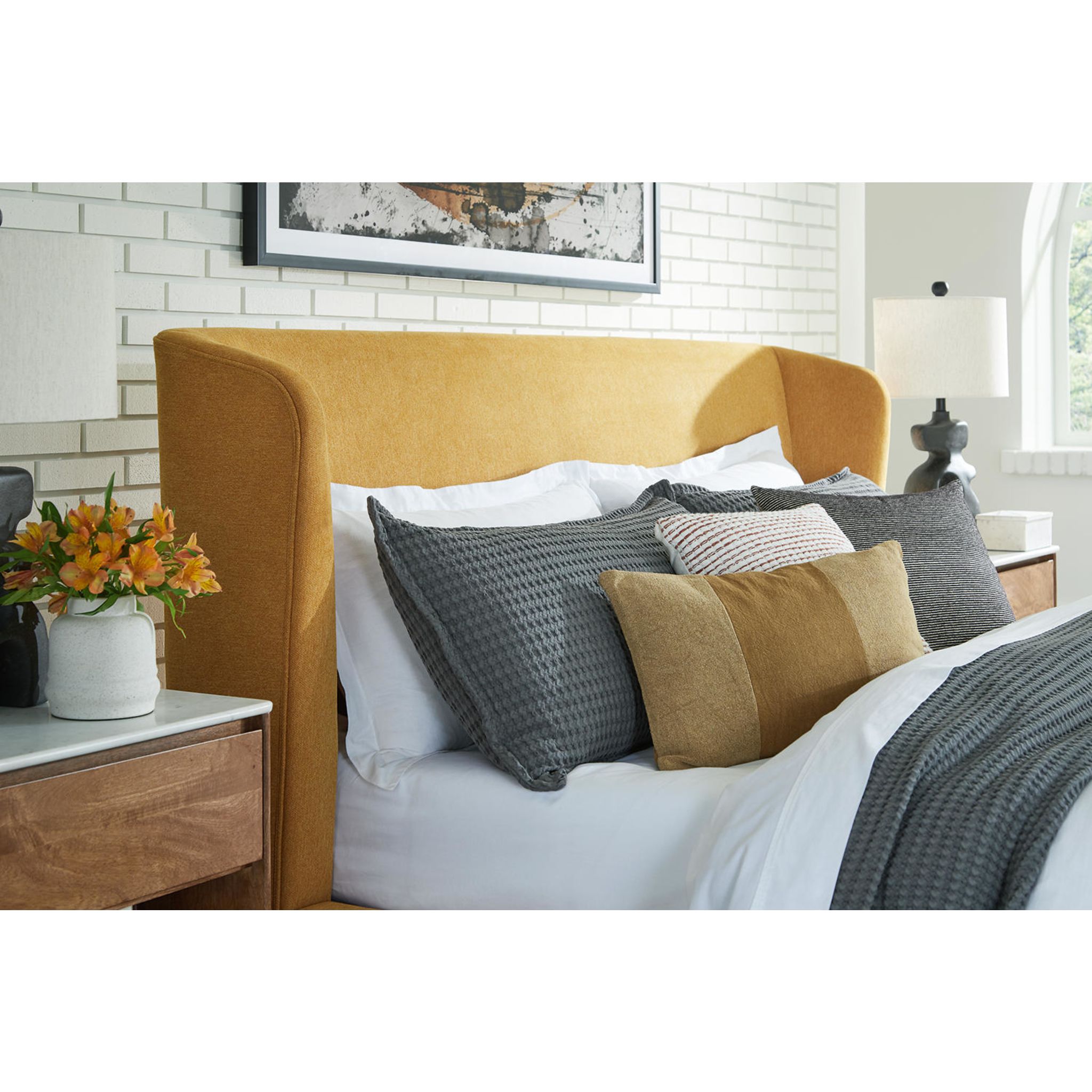 Maloken-Exclusive Upholstered Bed - King - Gallery Image 2