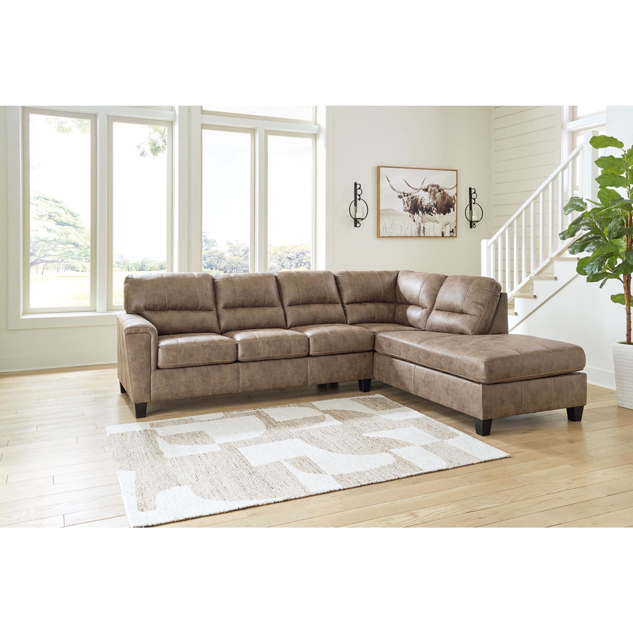 Navi 2 Piece Sectional - Fossil/Right Facing - Gallery Image 2