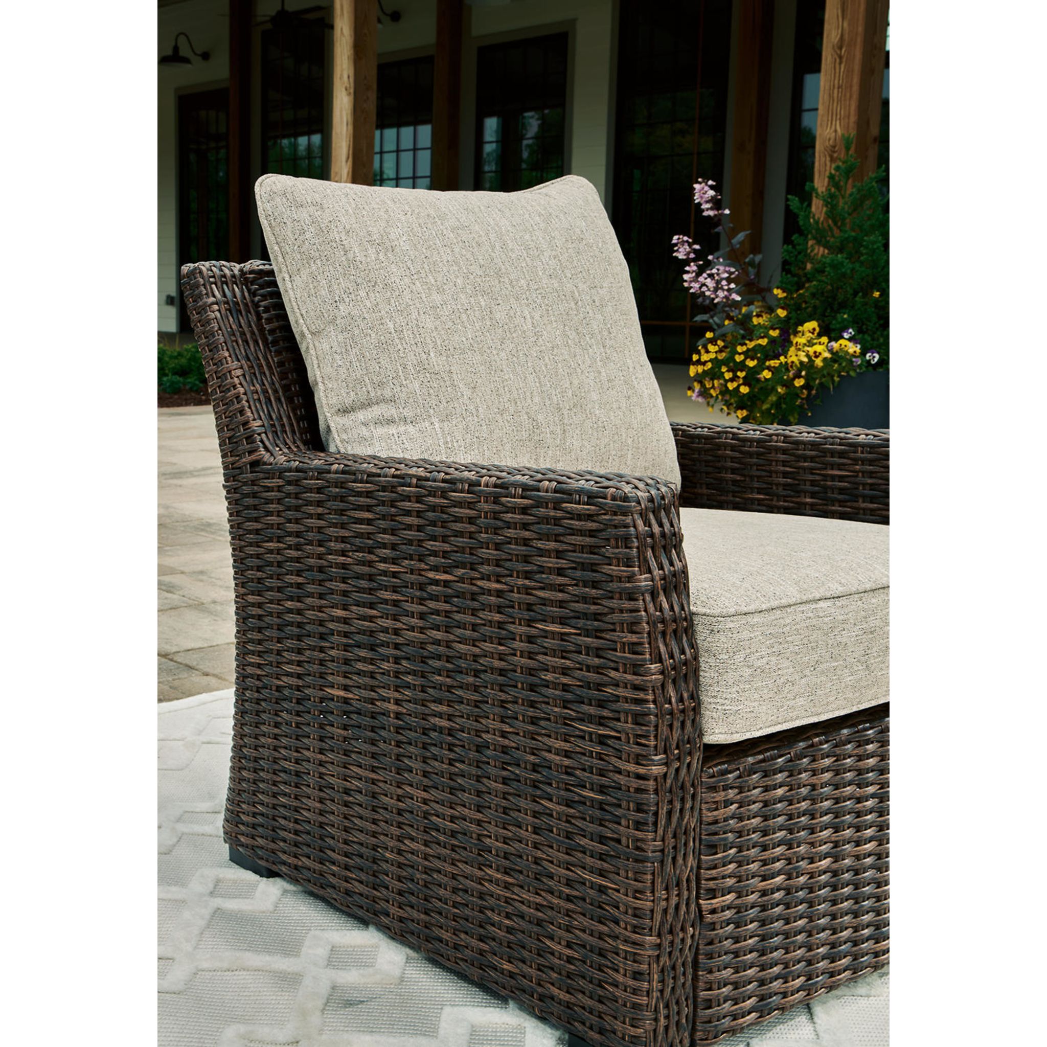 Brook Ranch Outdoor Lounge Chair with Cushion - Gallery Image 5