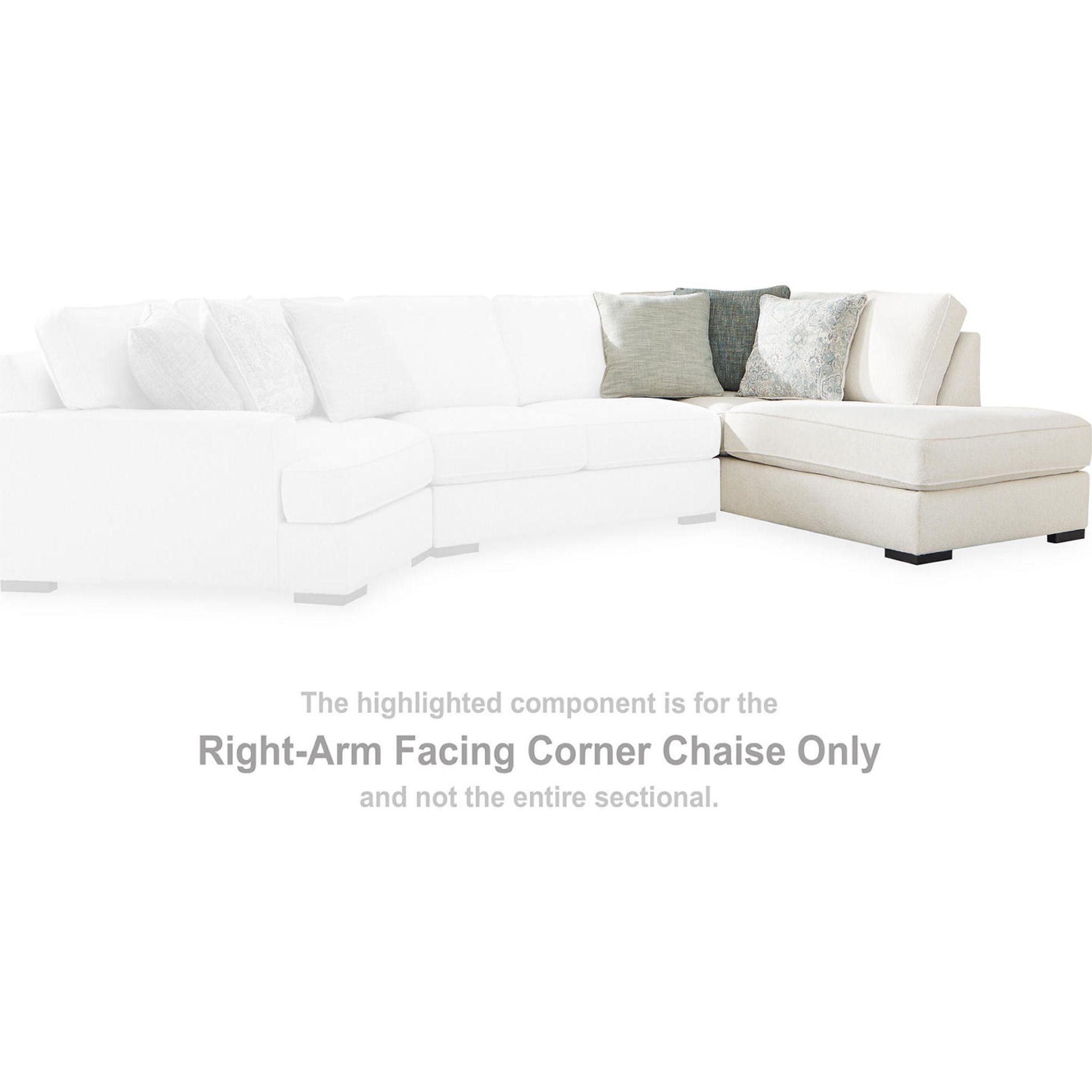 Ashley ☪ Flynndale-Exclusive 3 Piece Sectional with Chaise - Marble
