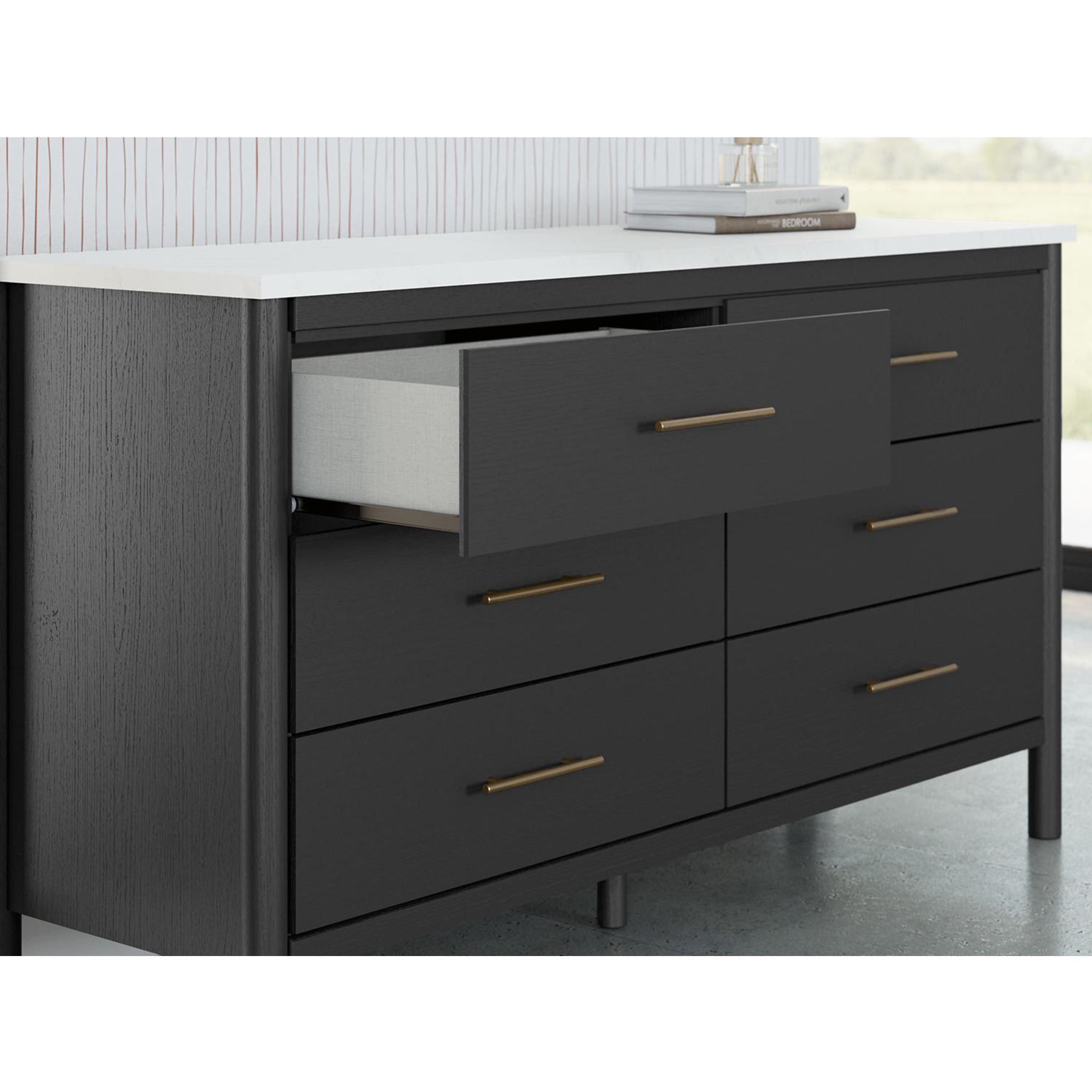 Cadmori Dresser - Black/White - Gallery Image 2