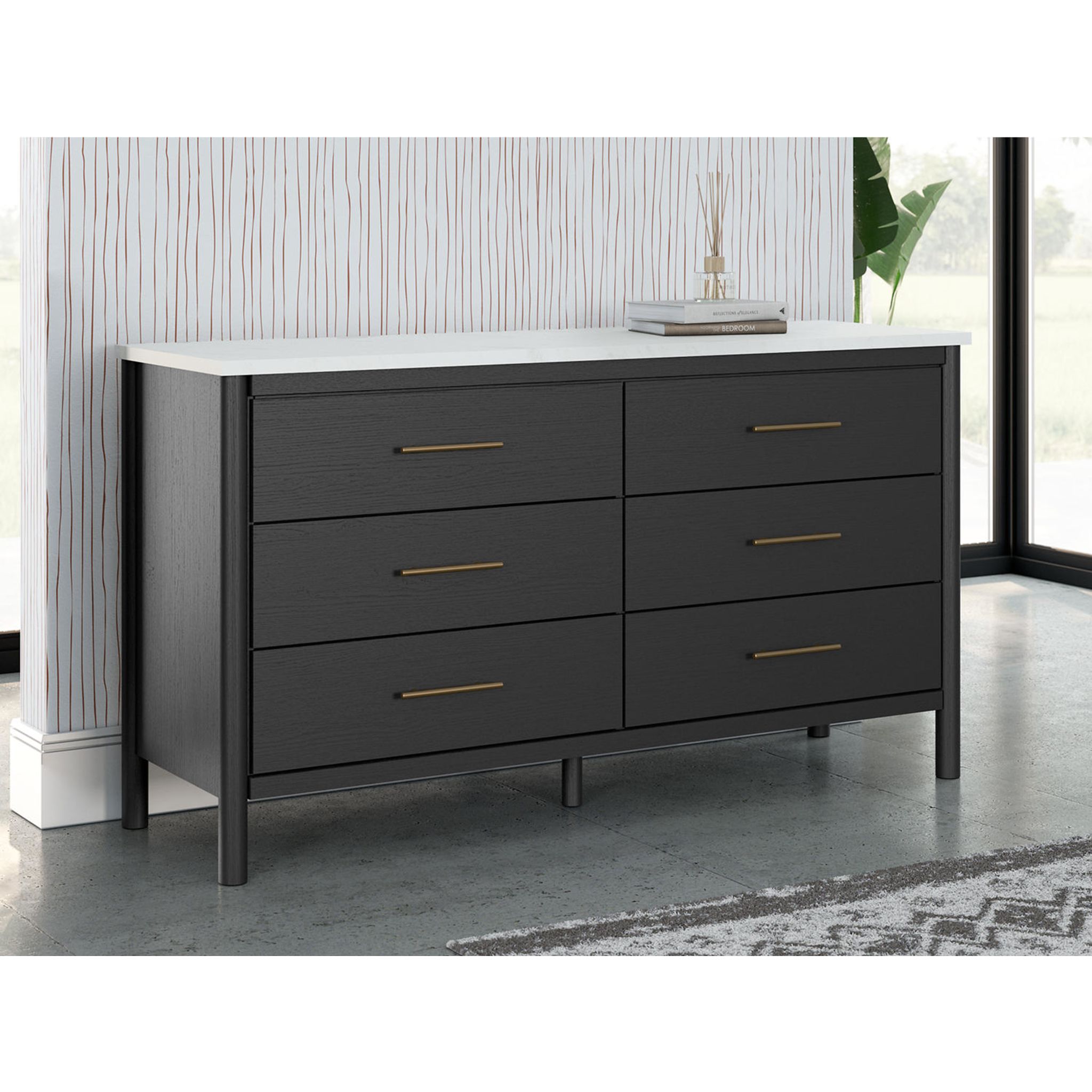 Cadmori Dresser - Black/White - Gallery Image 1