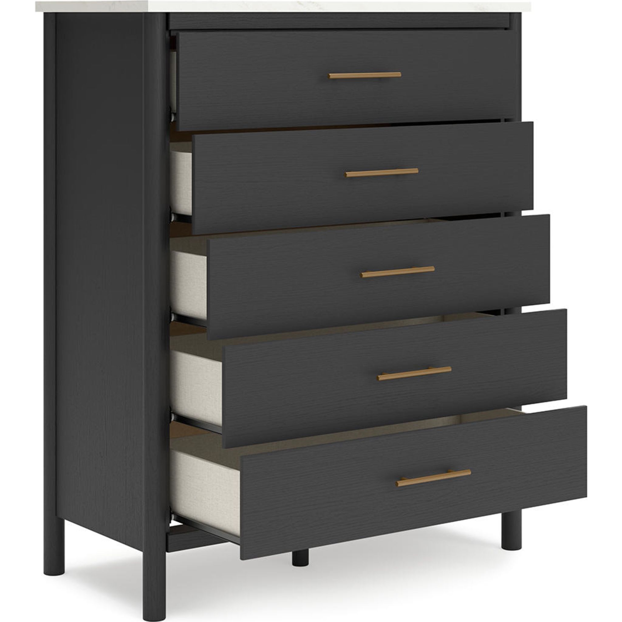 Cadmori Chest - Black/White - Gallery Image 5