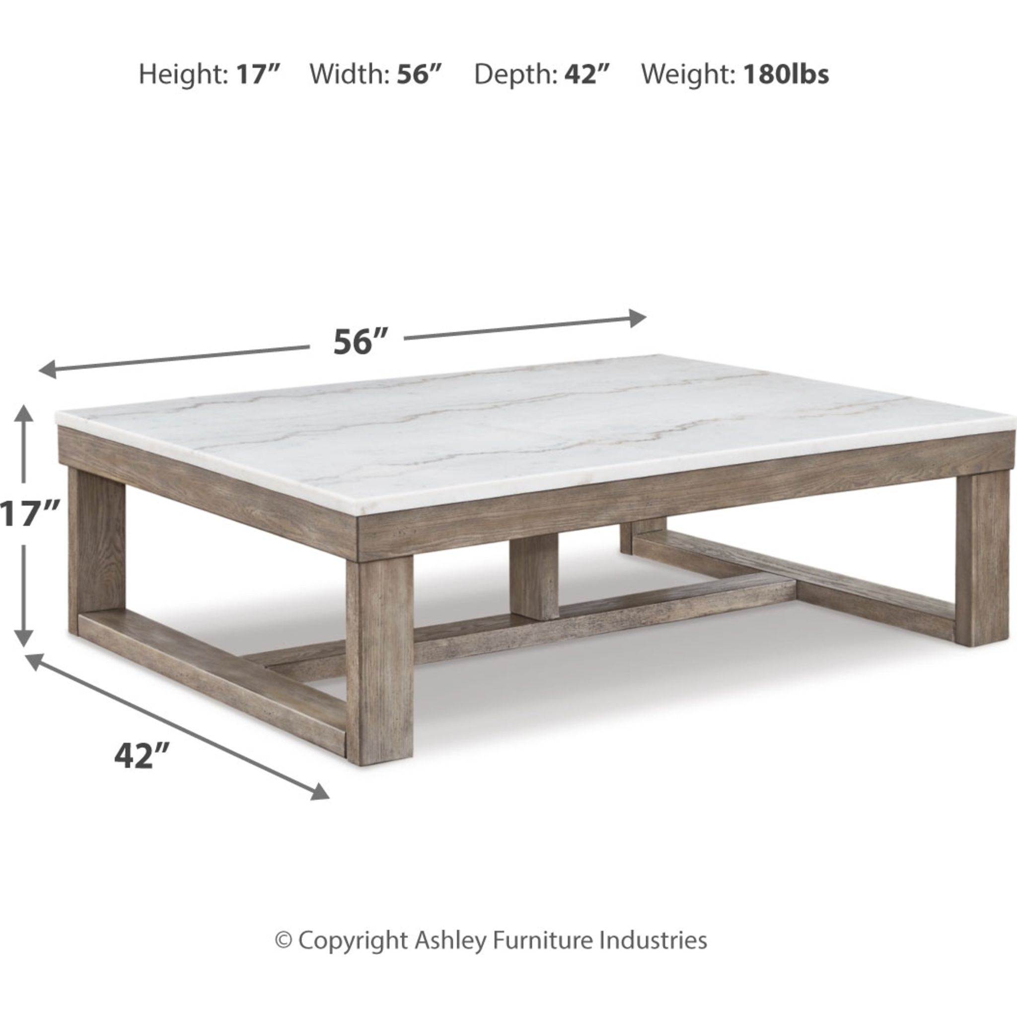 Loyaska Rectangle Coffee Table - Gallery Image 5