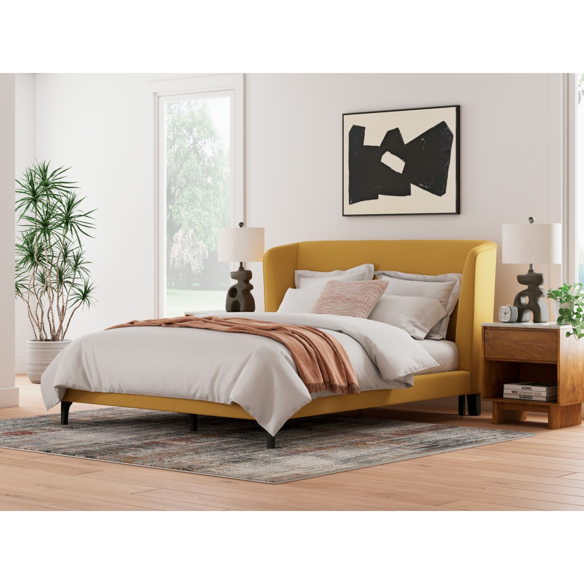Maloken-Exclusive Upholstered Bed - King - Gallery Image 3