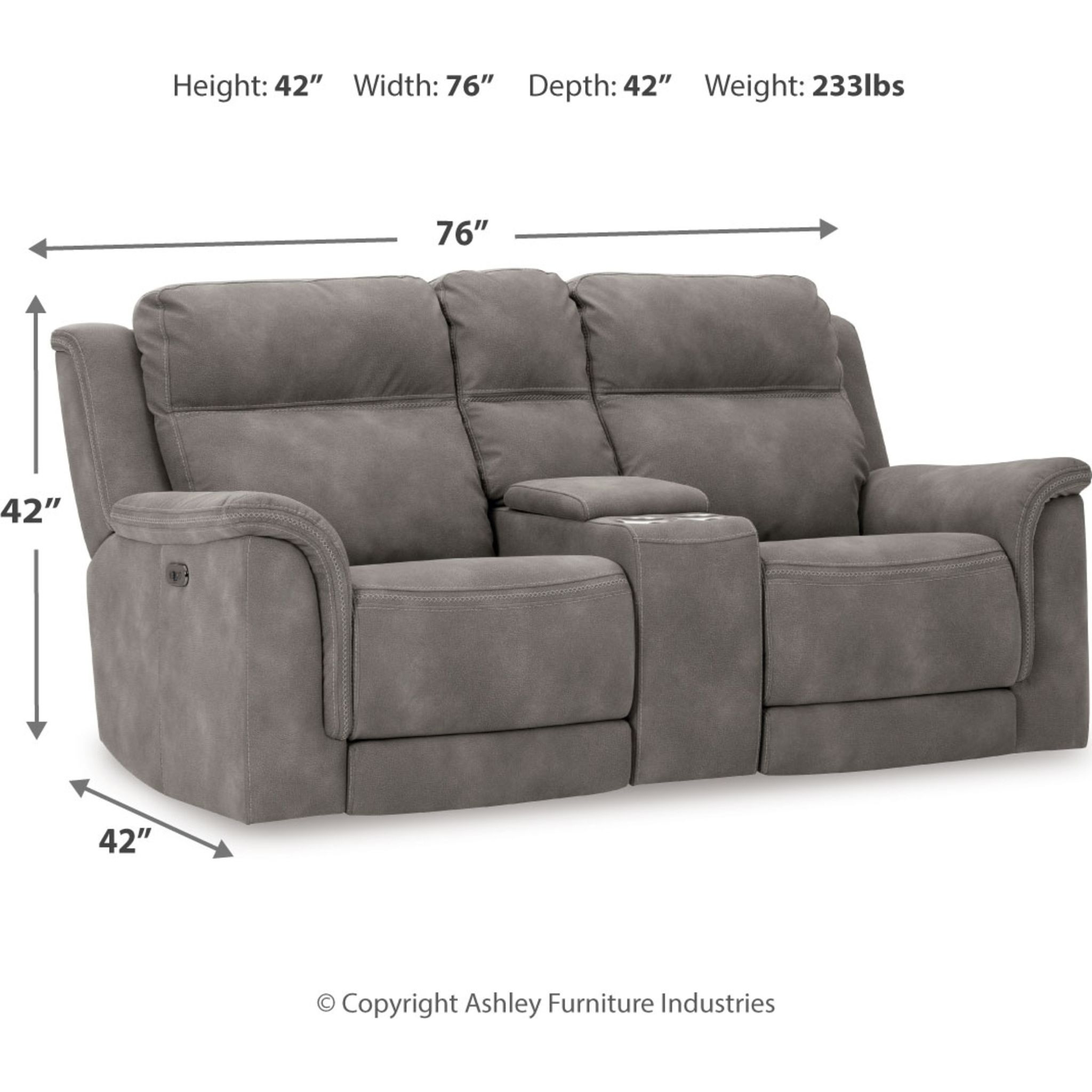 Next-Gen Durapella Reclining Loveseat with Power - Gallery Image 5
