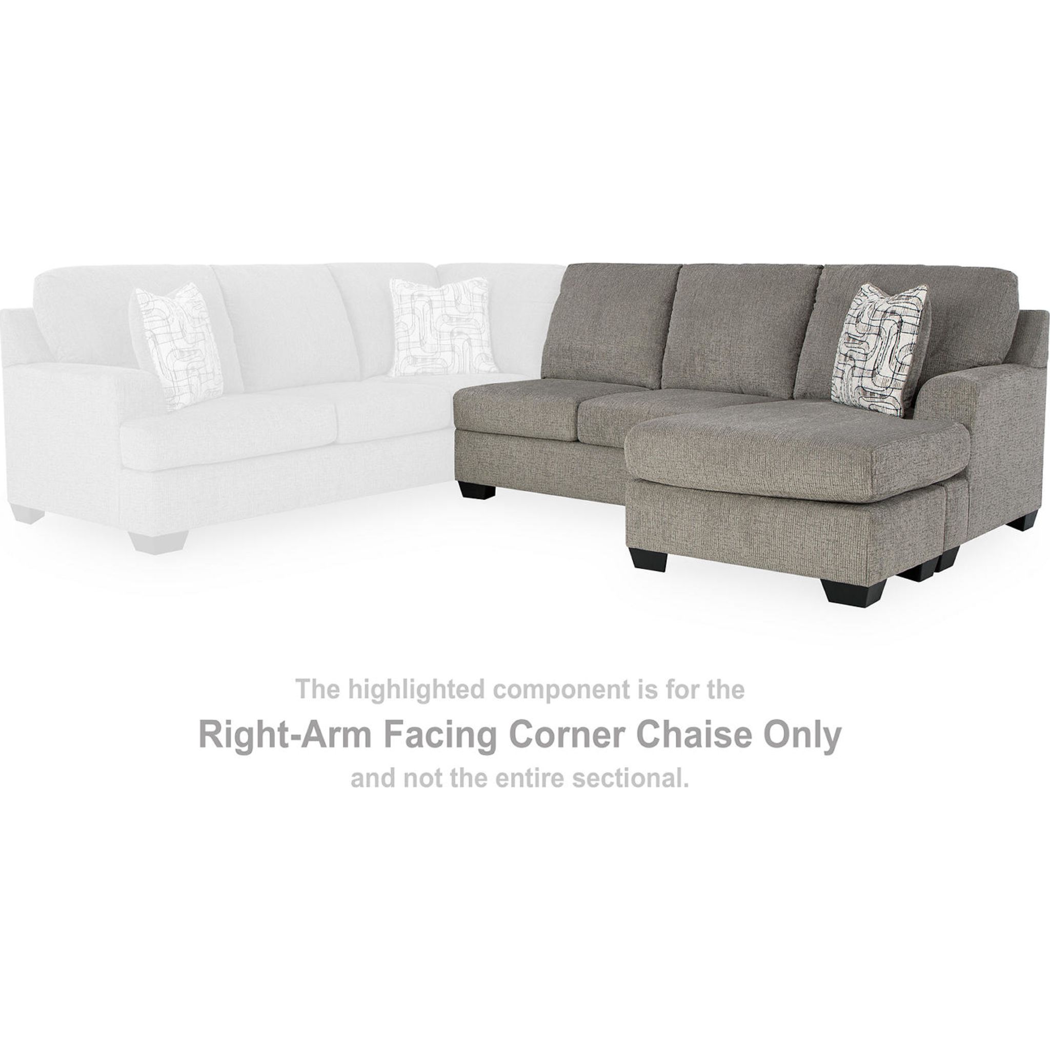 Erinsburg-Exclusive 2 Piece Sectional with Chaise - Iron