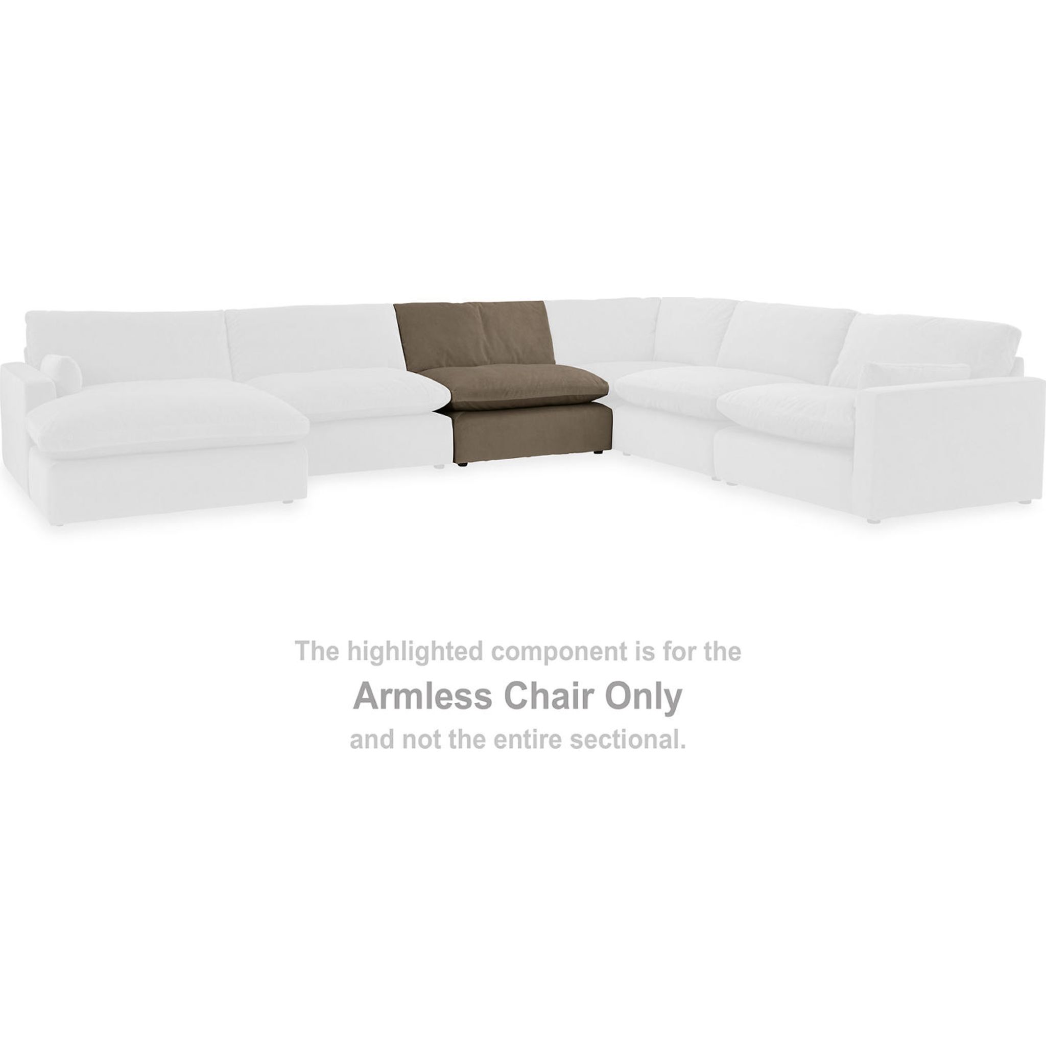 Sophie 4 Piece Modular Sectional with Dual Chaise - Cocoa