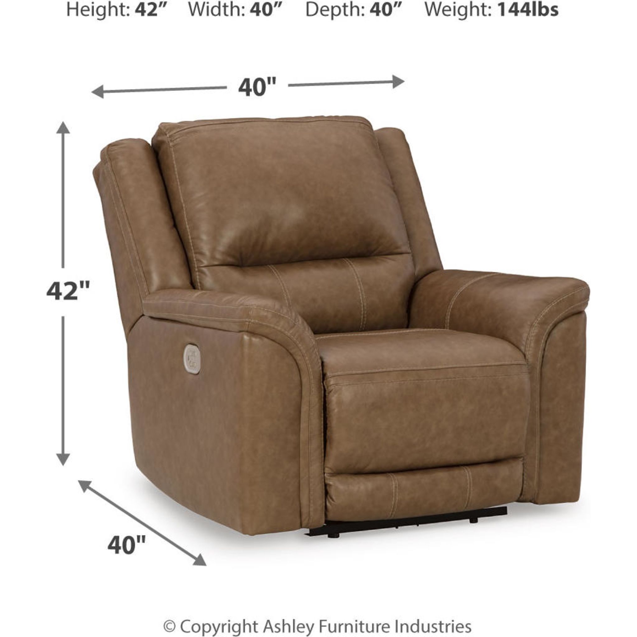 Trasimeno Power Recliner - Grey - Gallery Image 7