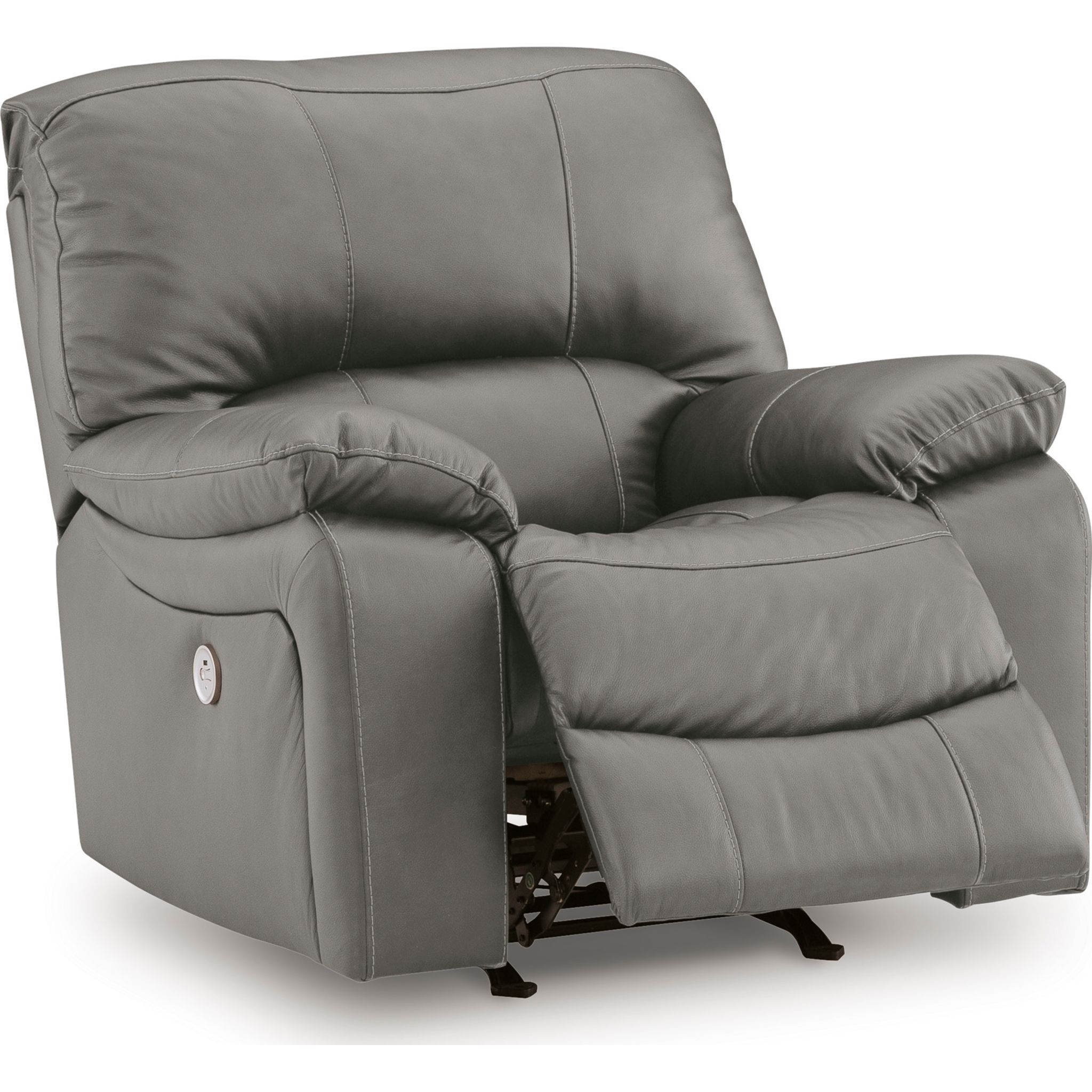 Leesworth Power Recliner - Gray - Gallery Image 3