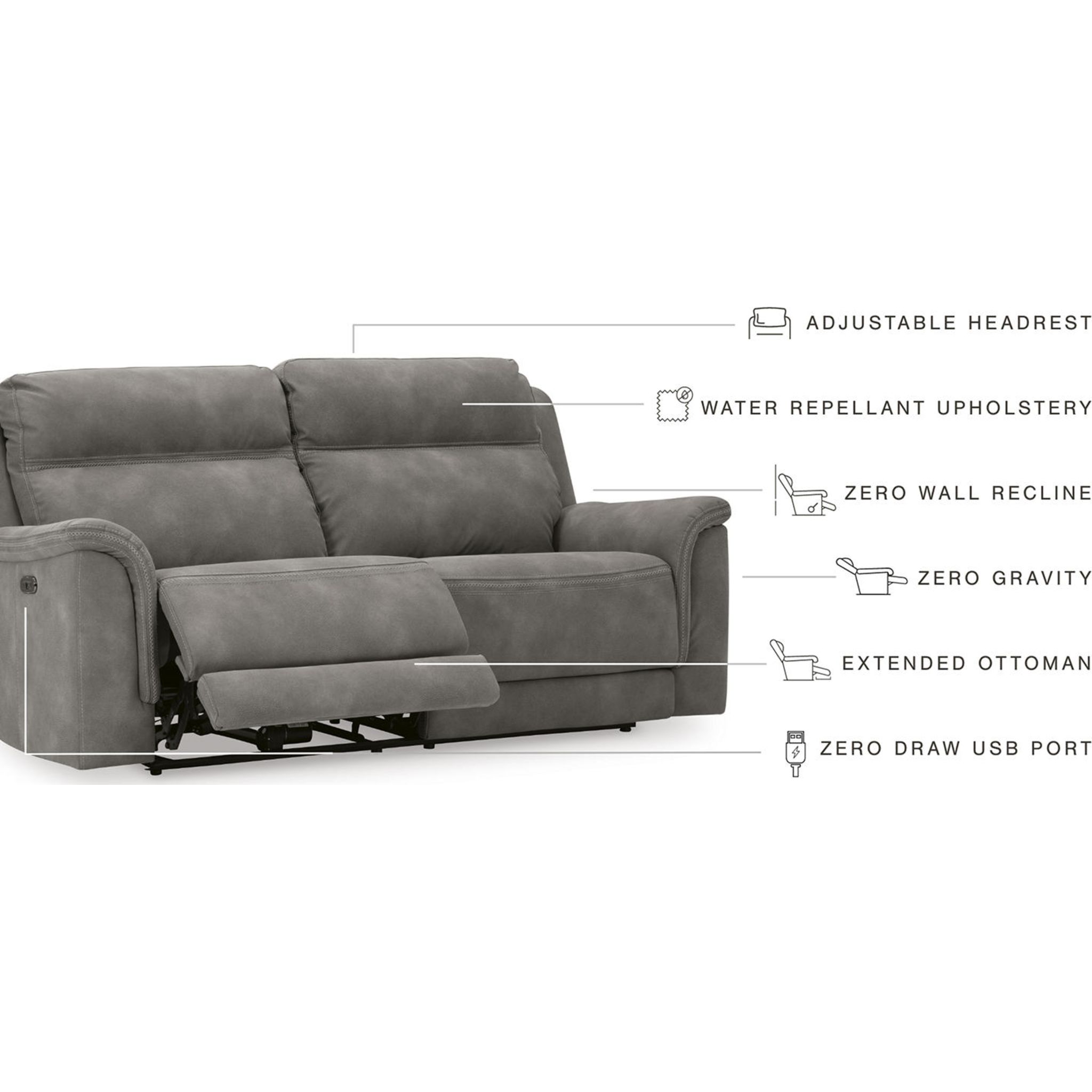 Next-Gen Durapella Reclining Sofa with Power - Gallery Image 13