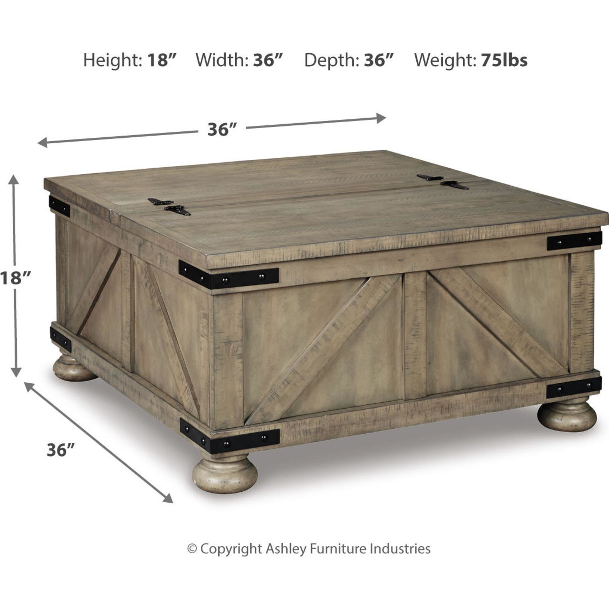 Aldwin Coffee Table with Storage - Gallery Image 5