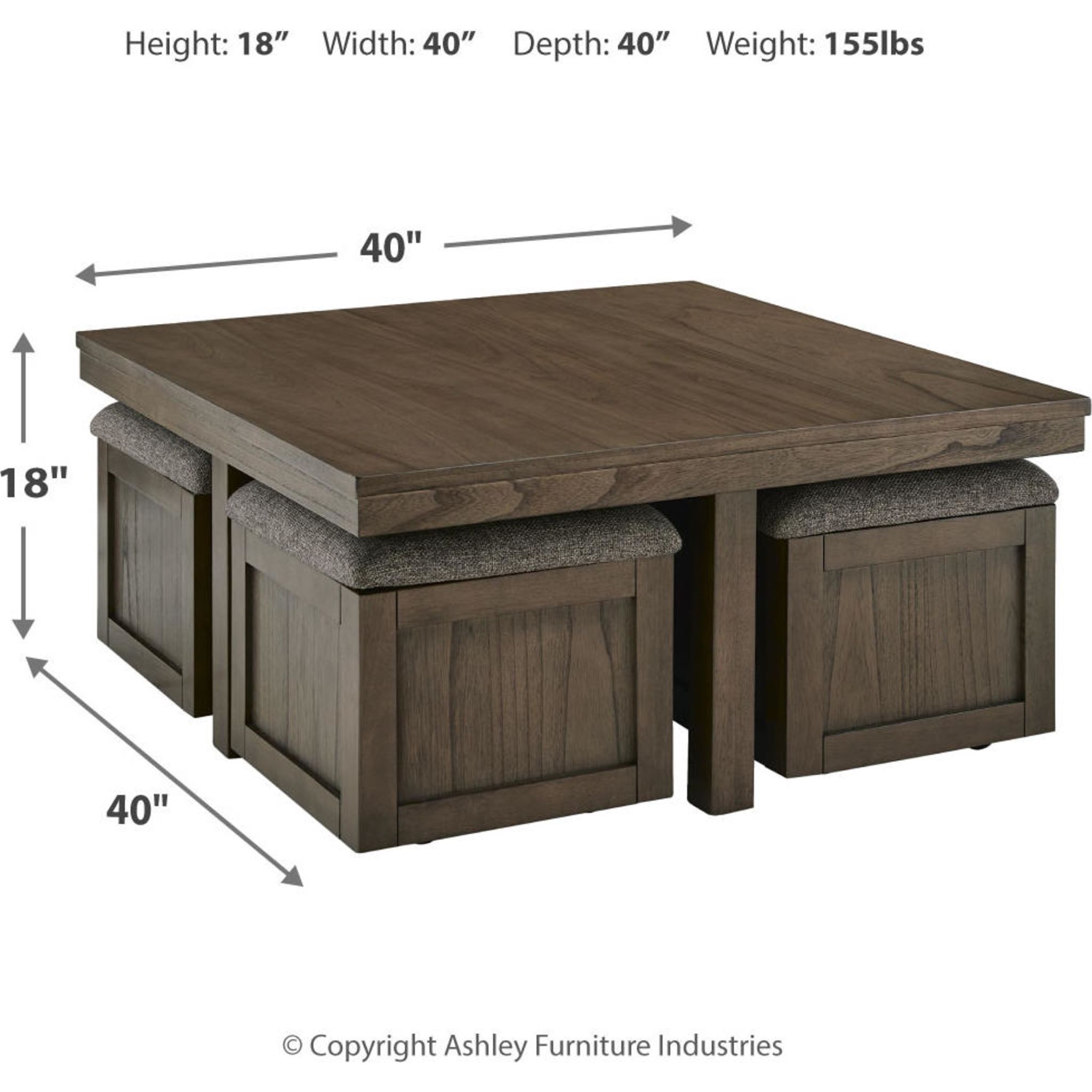 Boardernest Coffee Table with 4 Stools - Gallery Image 11
