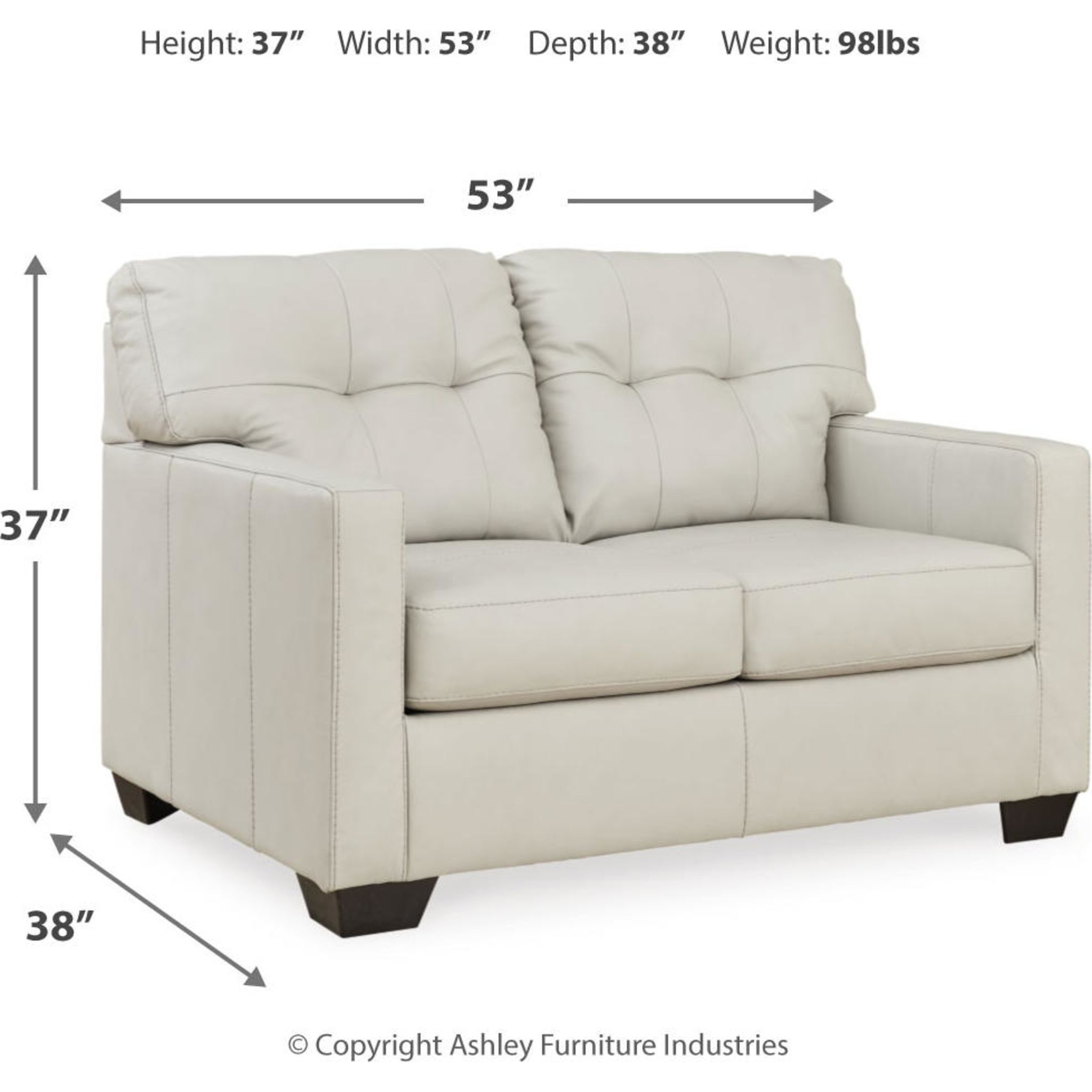 Belziani Loveseat - Gallery Image 6
