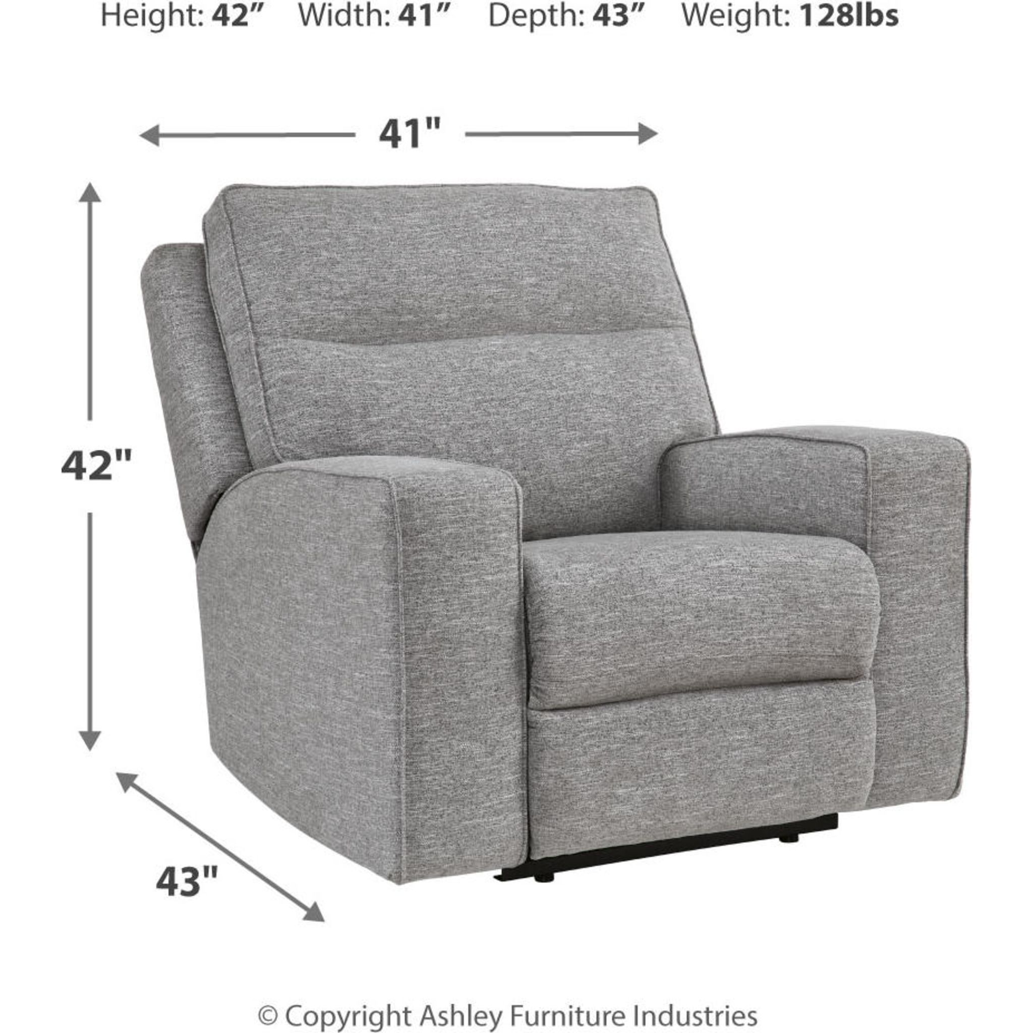 Biscoe-Exclusive Power Recliner with Adjustable Headrest - Gallery Image 4