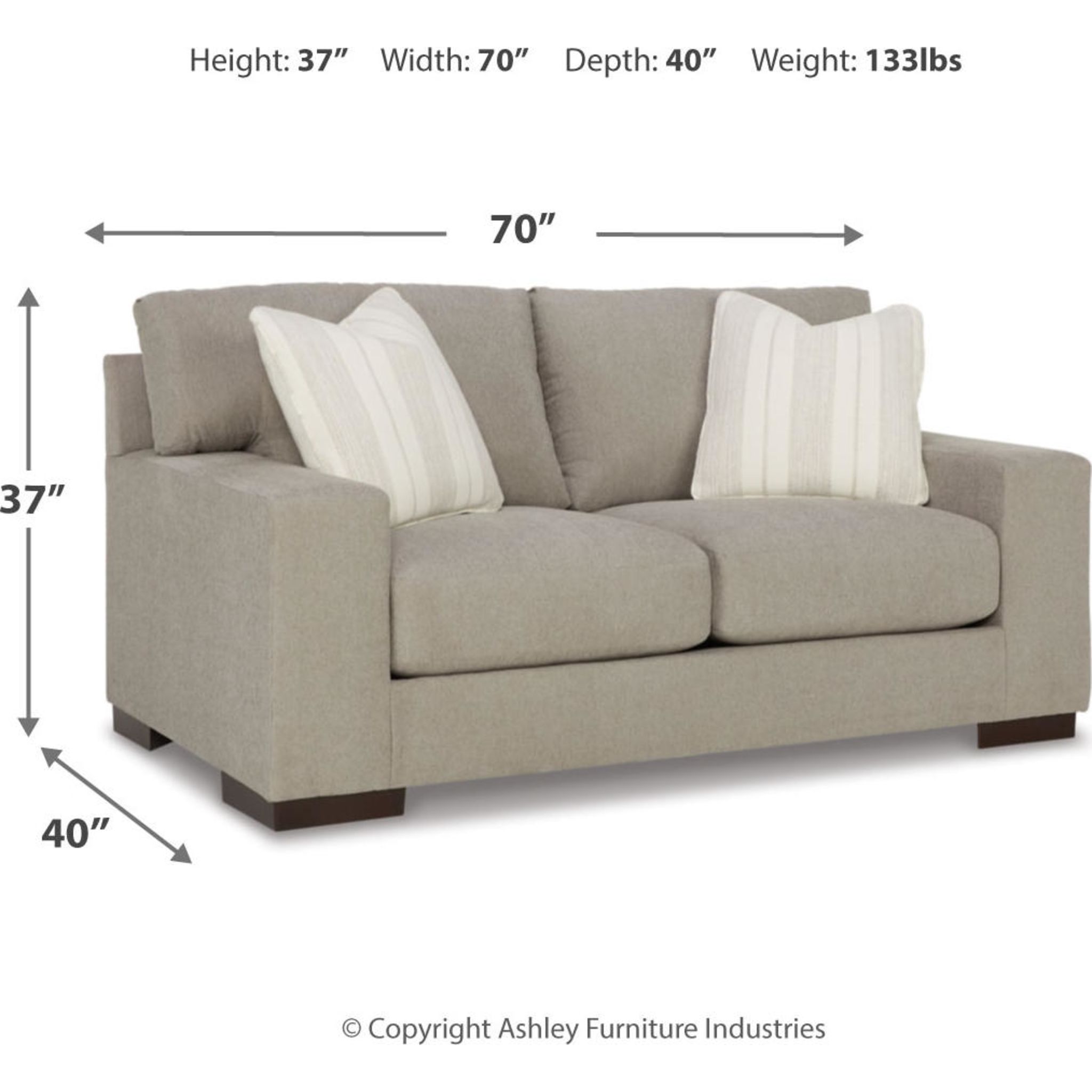Maggie Loveseat - Flax - Gallery Image 6