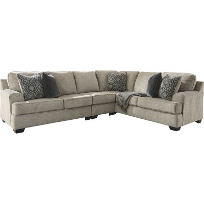 Reidshire Exclusive 3 Piece Sectional Steel Right Facing