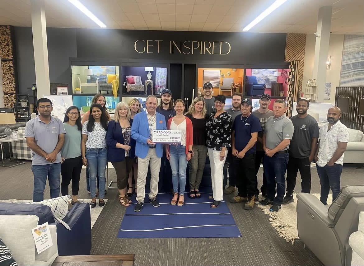 Schwartz Furniture Radio Day donation, 2020