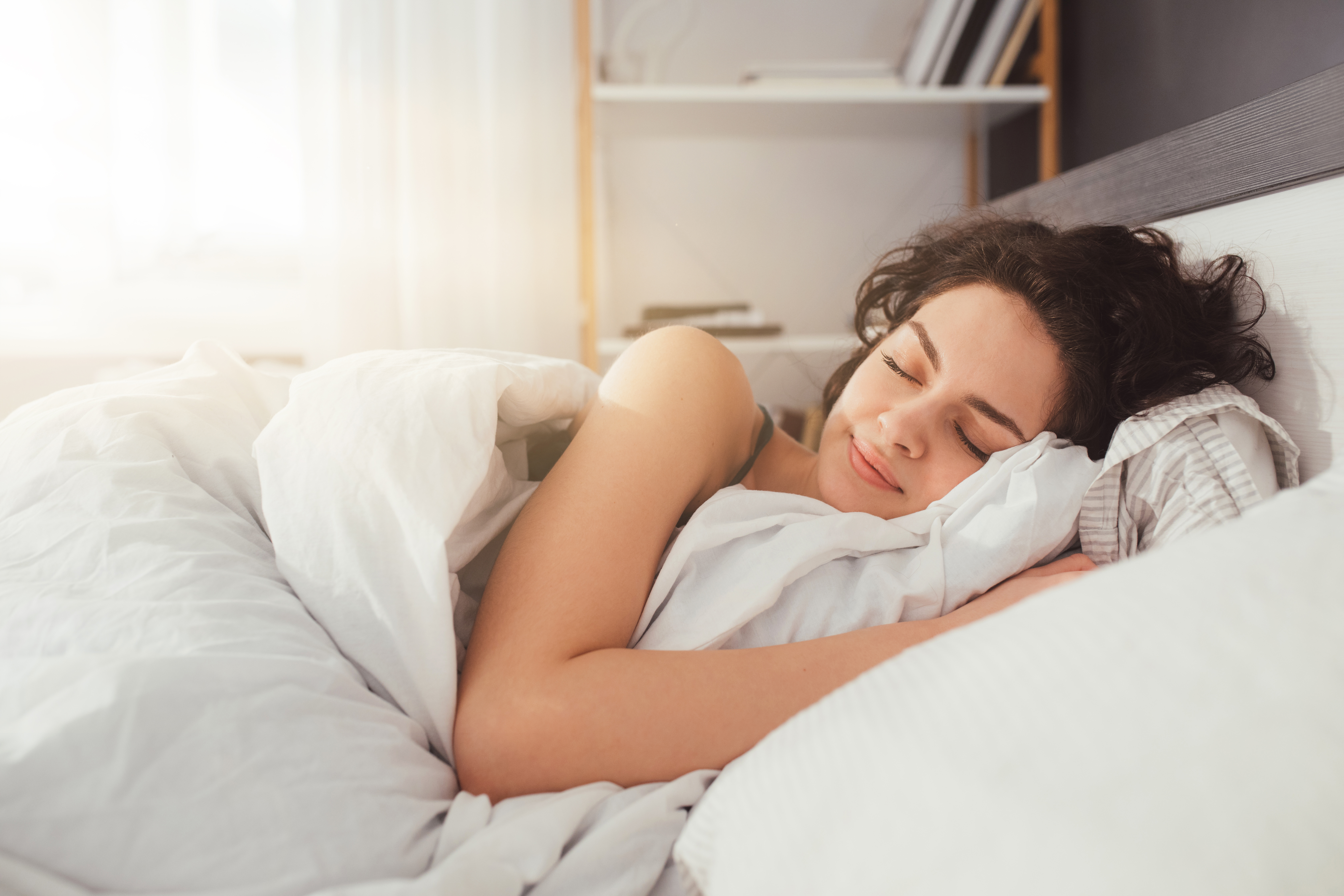 Woman sleeping peacefully